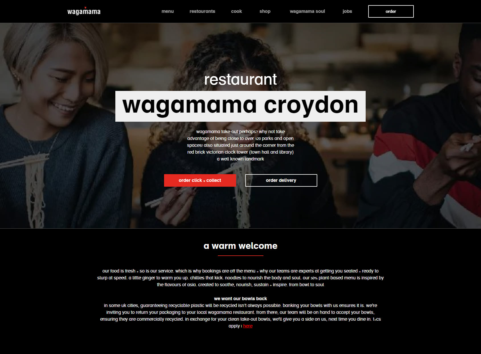 wagamama croydon