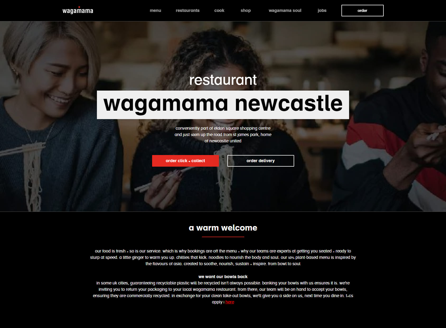 wagamama newcastle