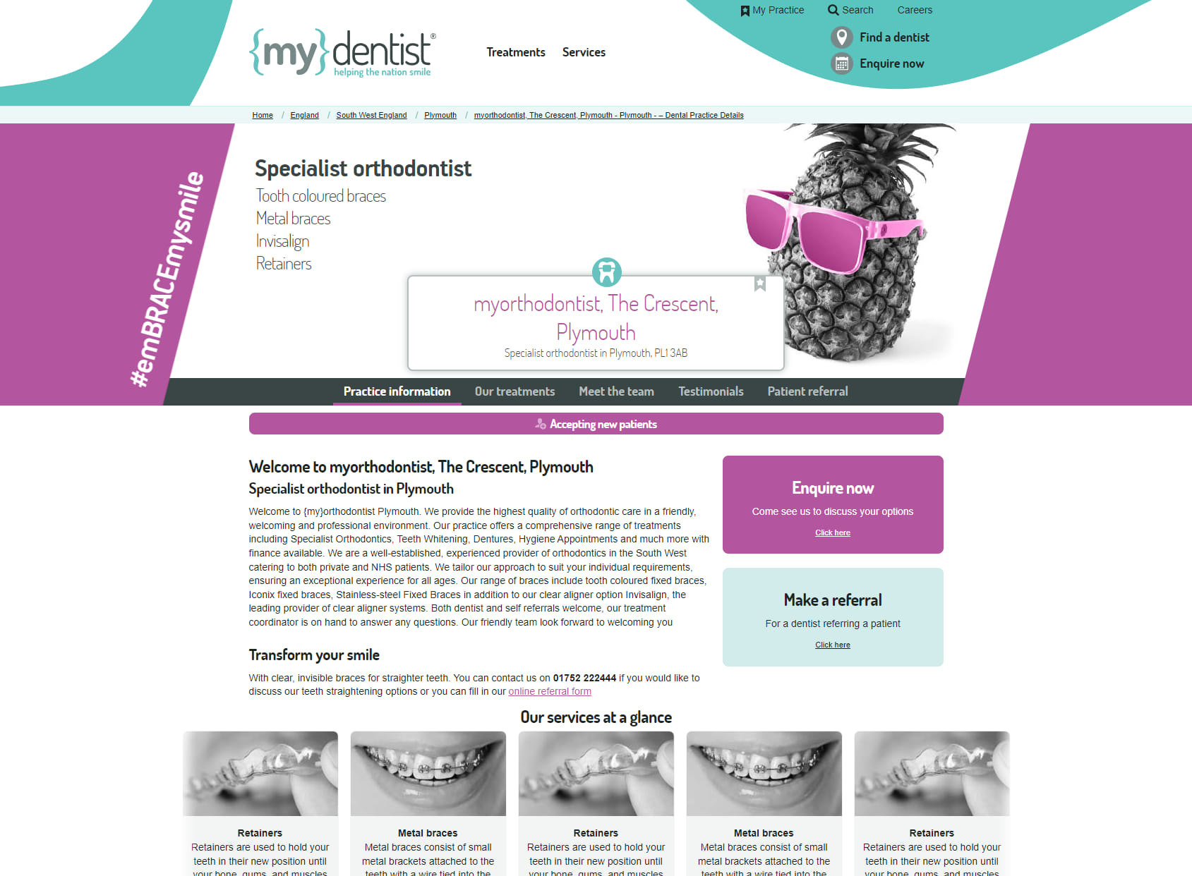 mydentist, myorthodontist, The Crescent, Plymouth