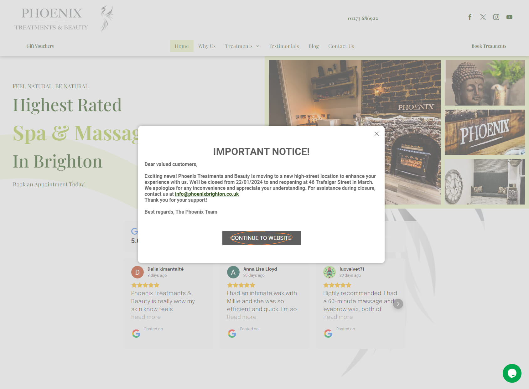 Phoenix Treatments & Beauty Eco Spa & Massage Brighton