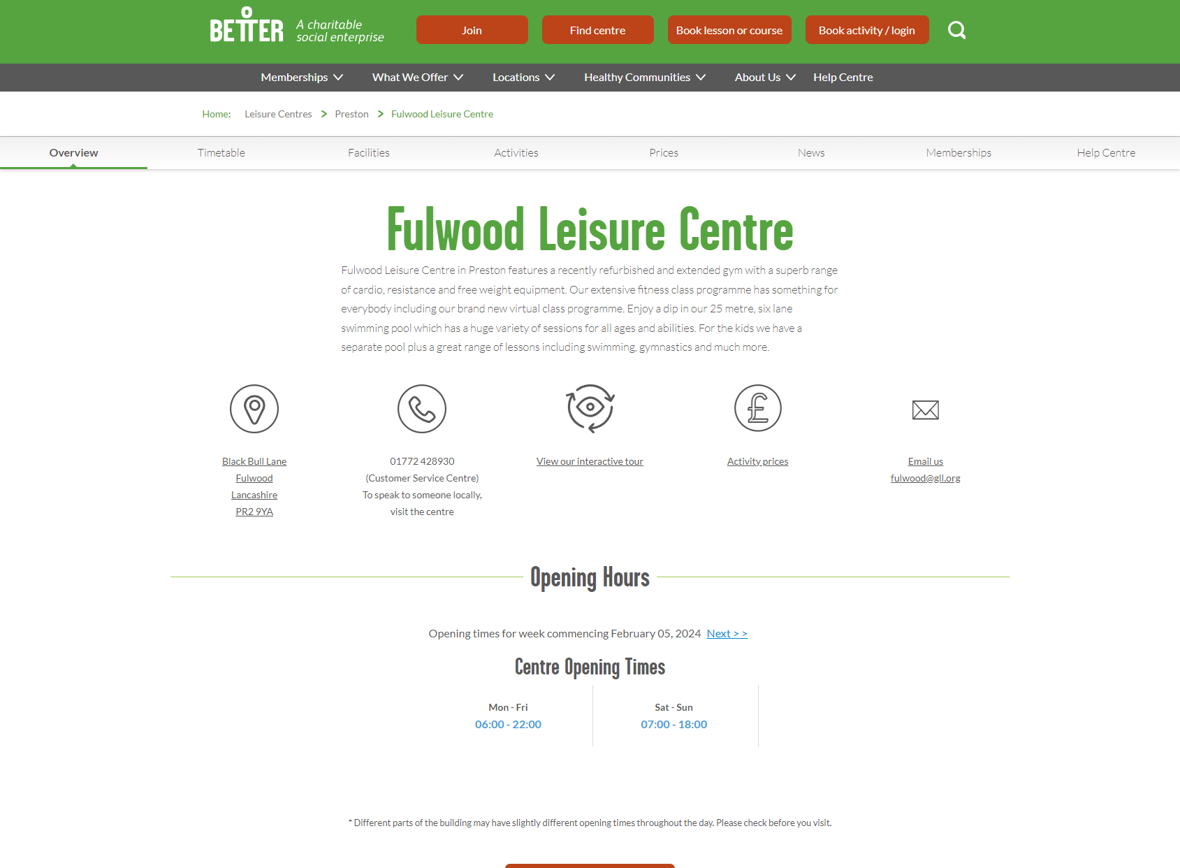 Fulwood Leisure Centre