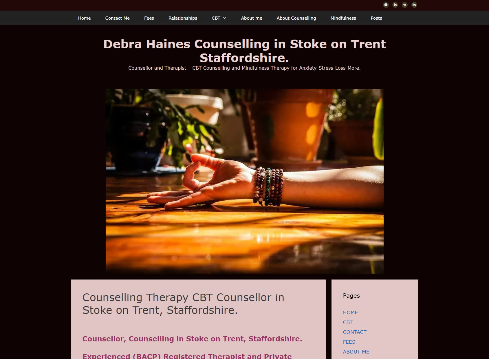 Debra Haines Counselling Stoke on Trent.