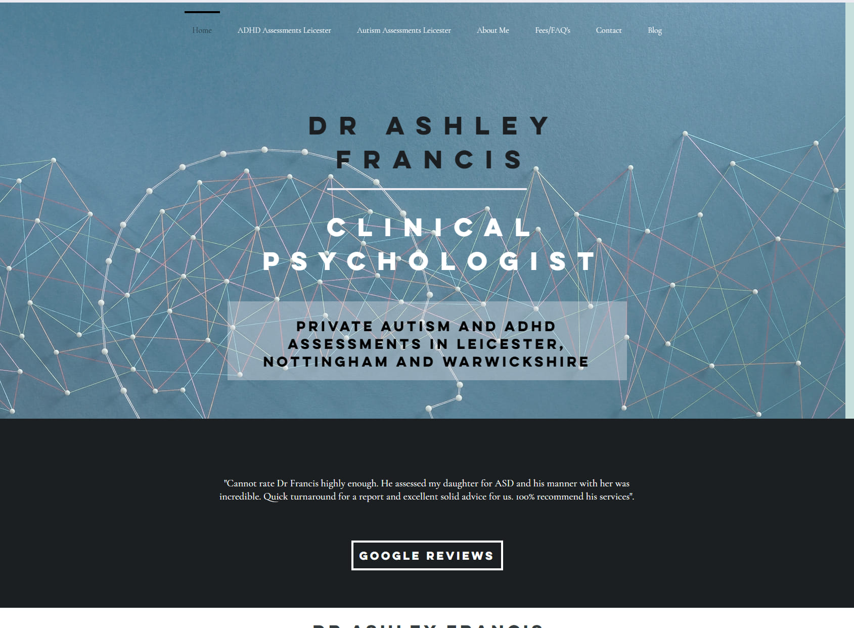 Dr Ashley Francis Clinical Psychologist