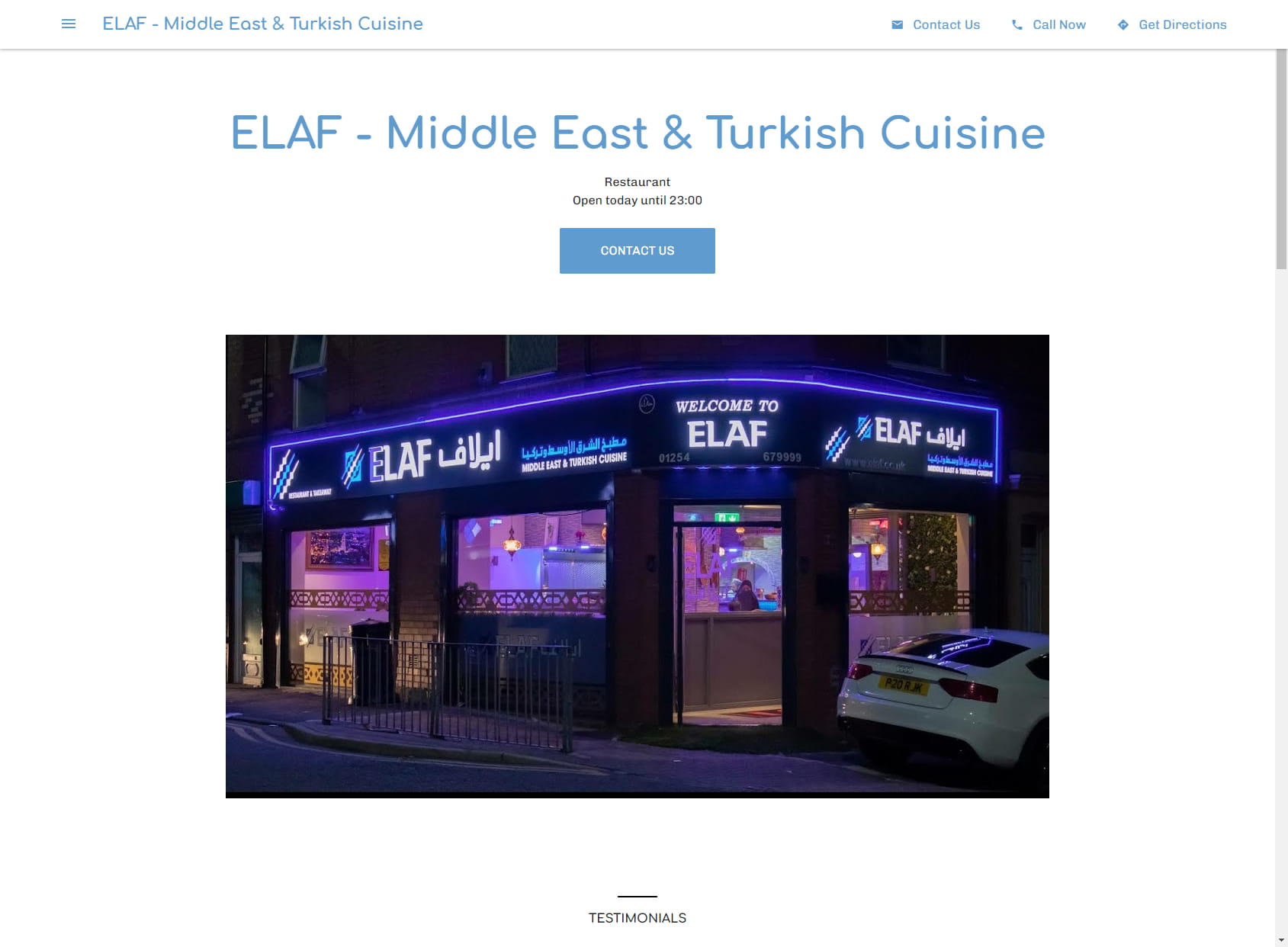 ELAF - Middle East & Turkish Cuisine