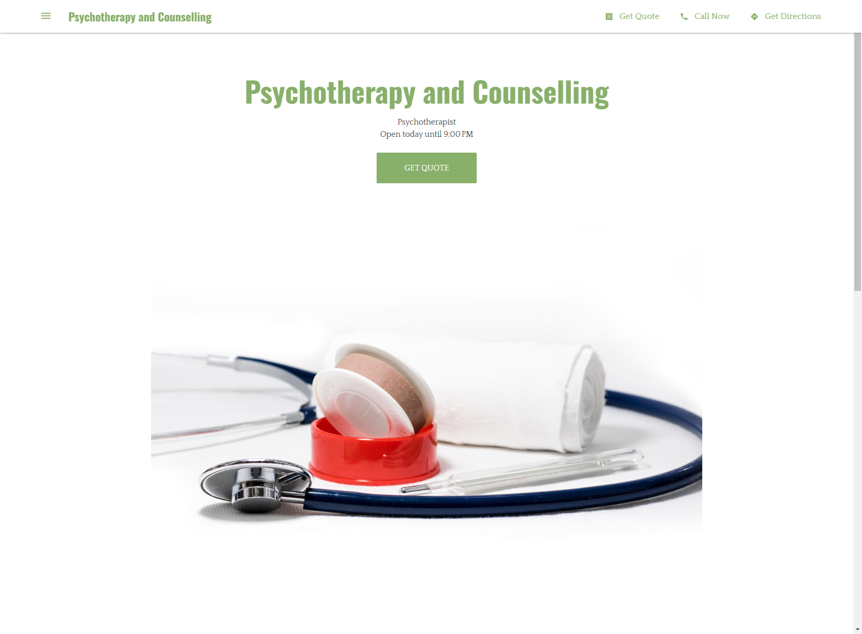 Psychotherapy and Counselling