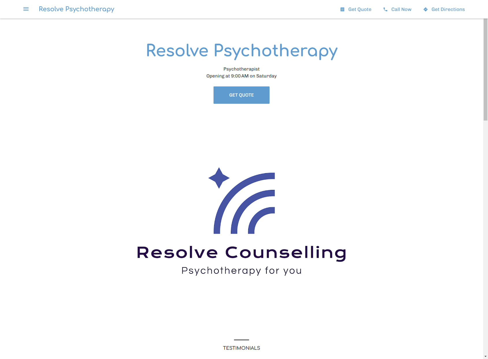 Resolve Psychotherapy