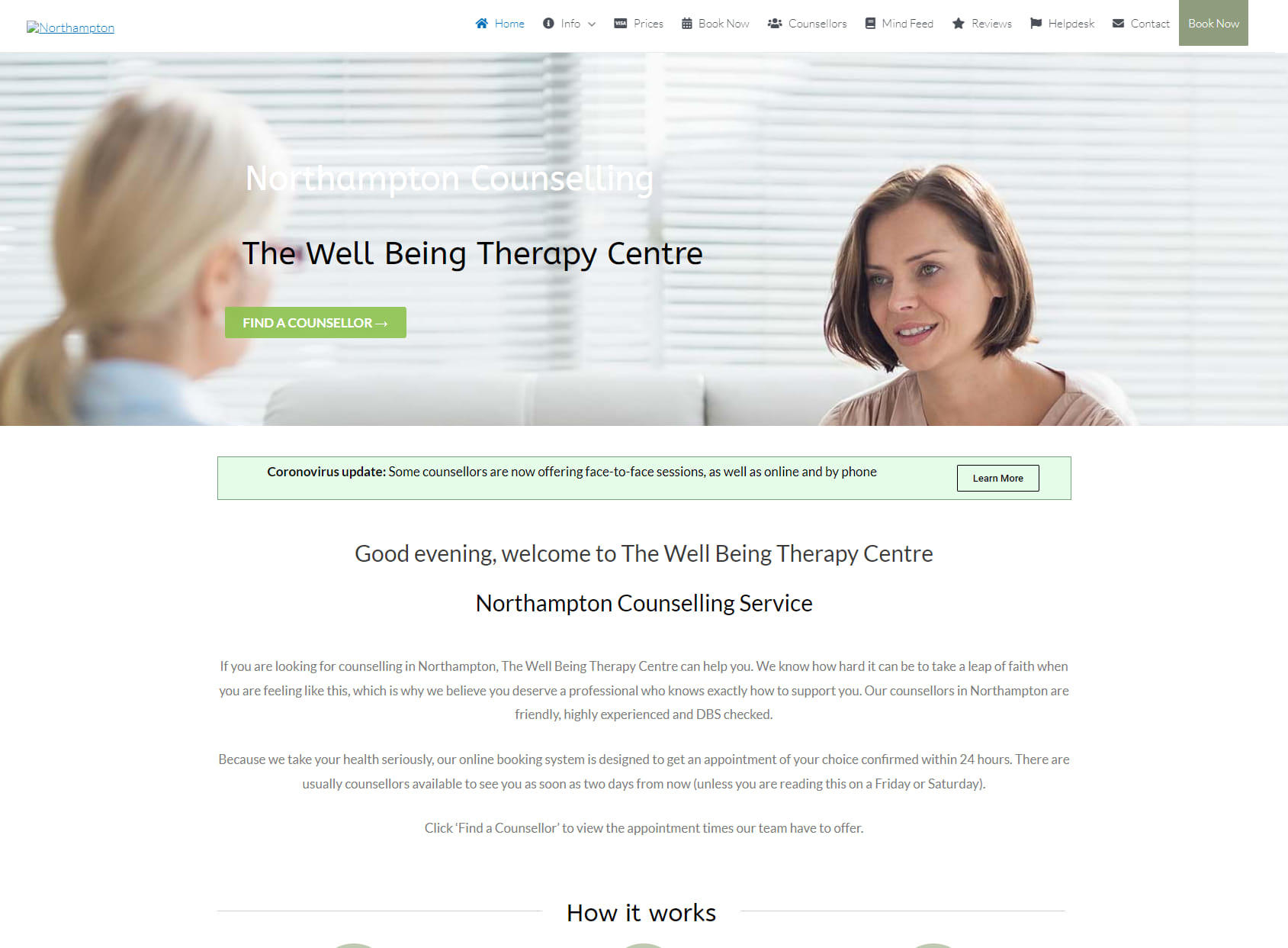 Counselling Northampton by The Well Being Therapy Centre