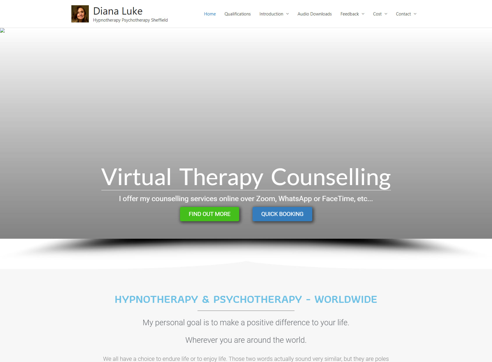 Diana Luke Hypnotherapy Psychotherapy