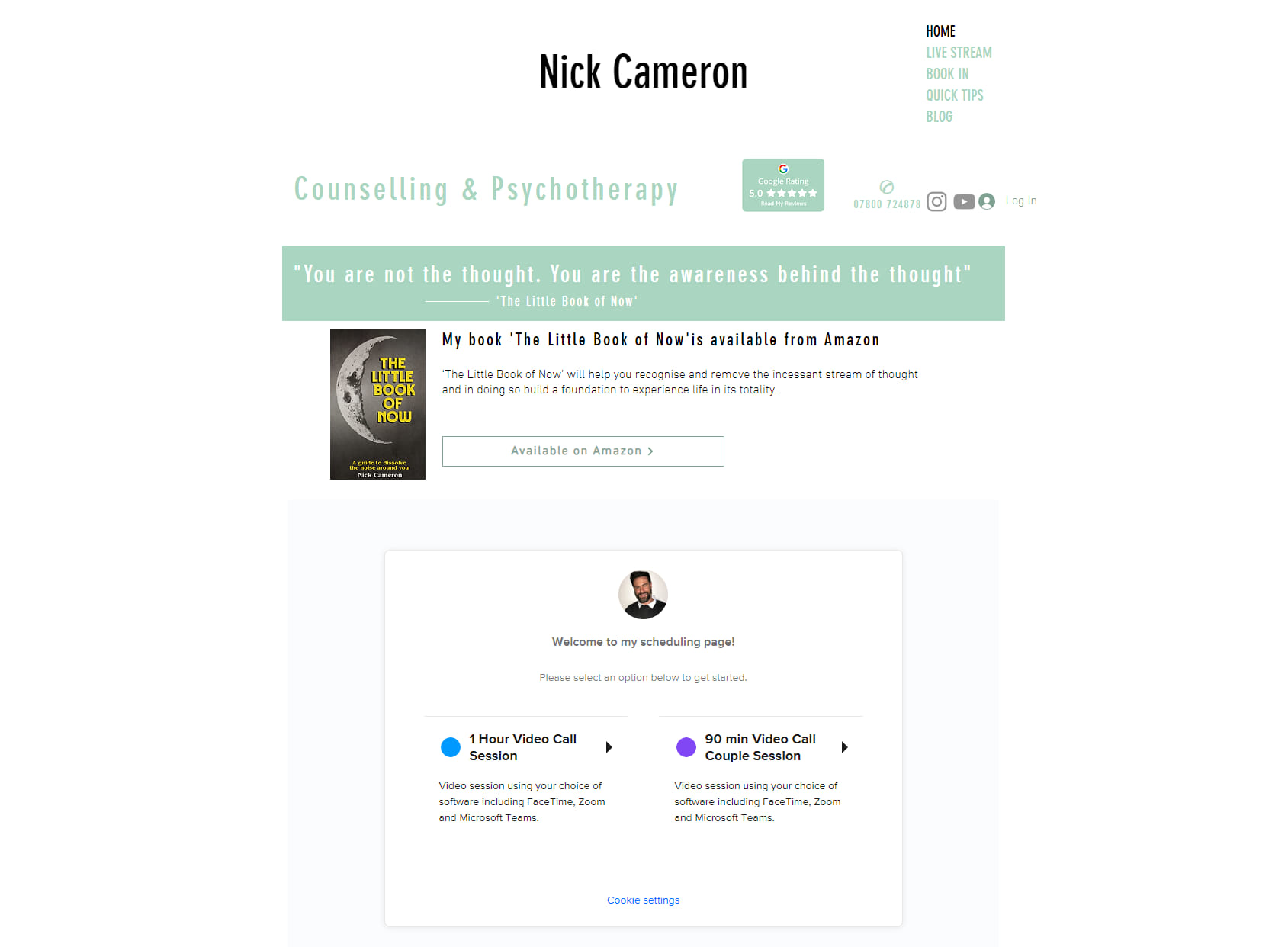 Nick Cameron Counselling & Psychotherapy