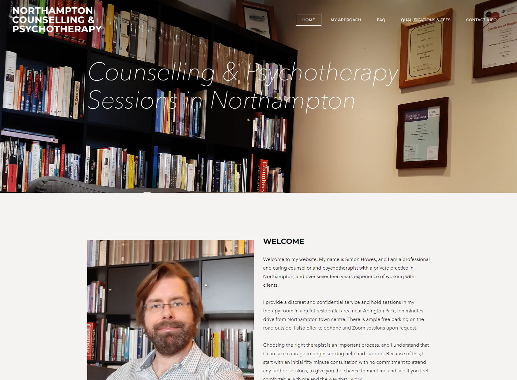 Northampton Counselling and Psychotherapy - Simon Howes, Dipl. Psych., MBACP, BA Hons.