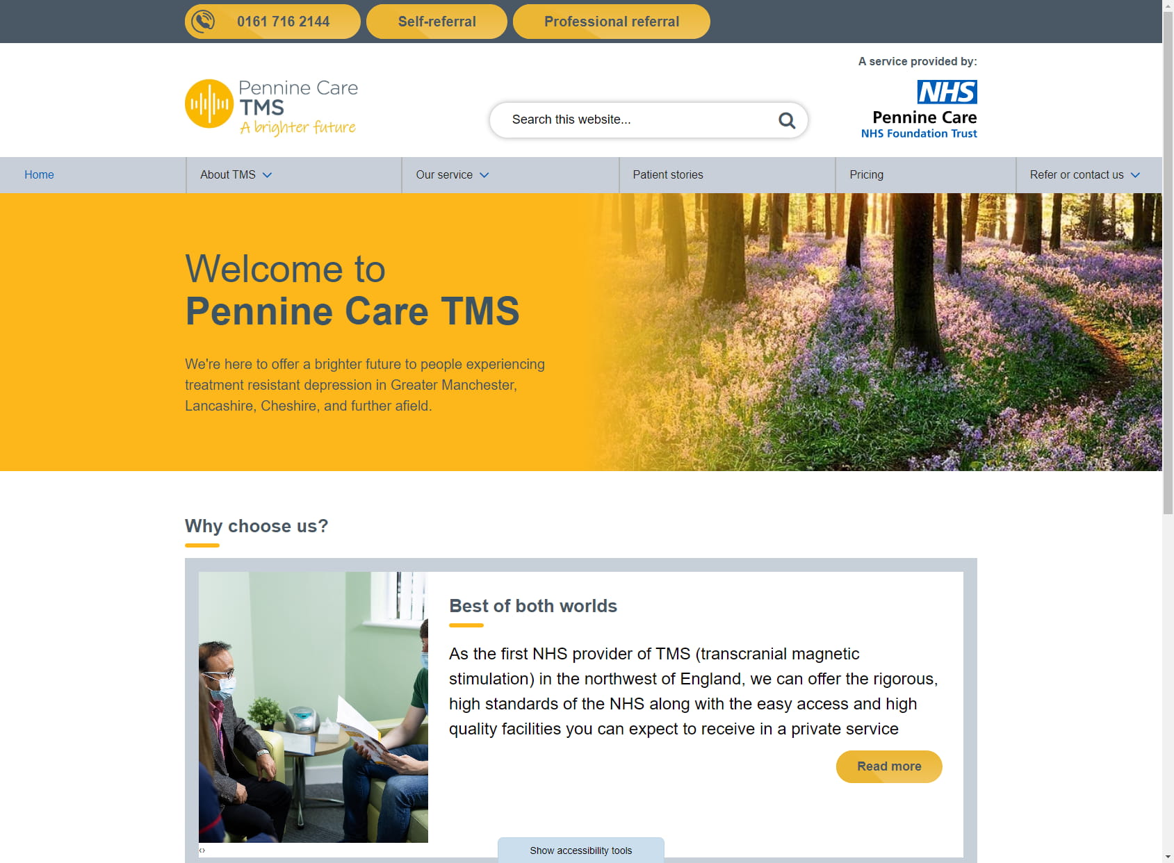 Pennine Care TMS service