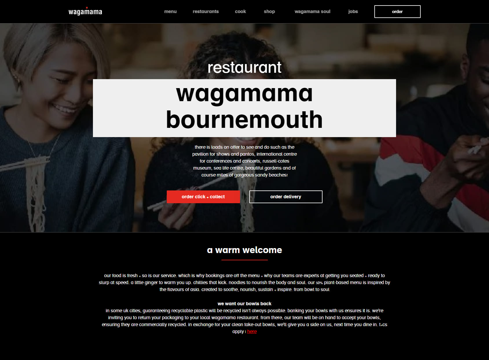 wagamama bournemouth