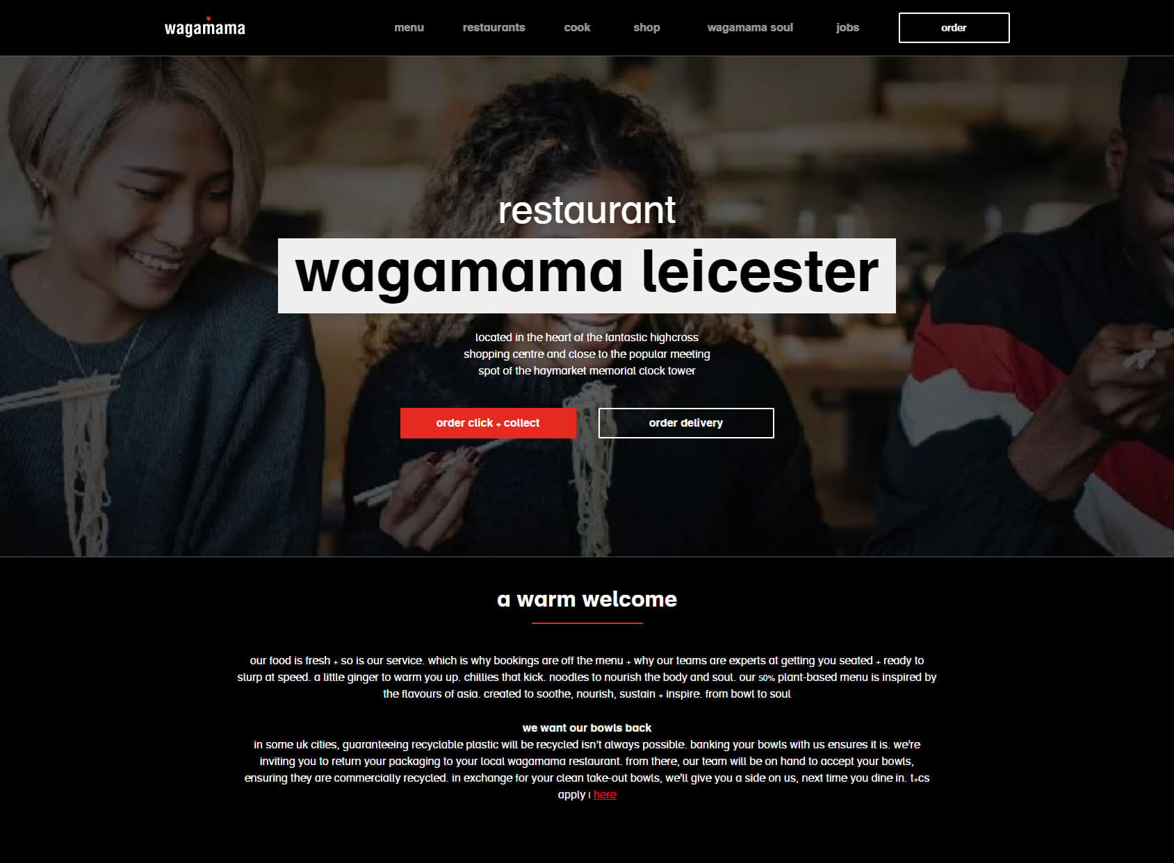 wagamama leicester