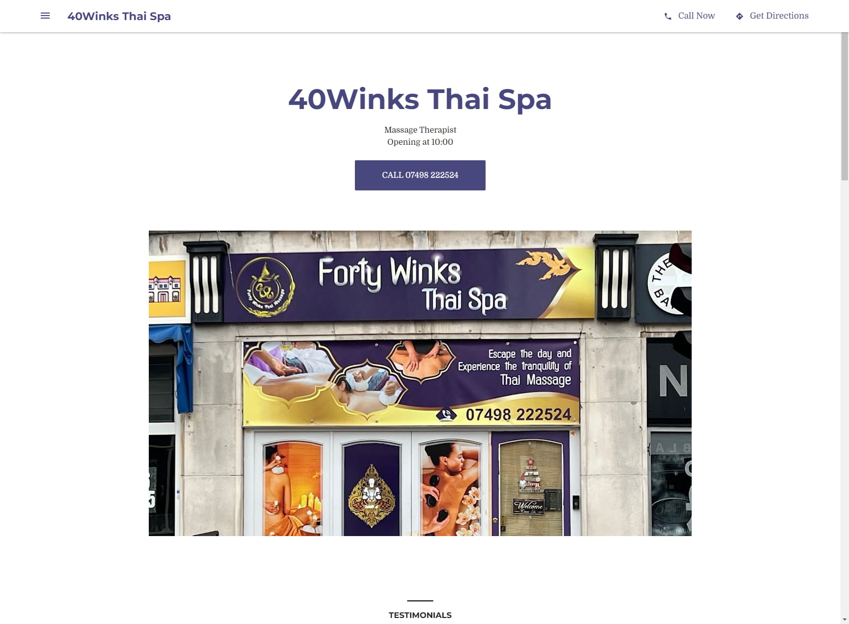 40Winks Thai Spa