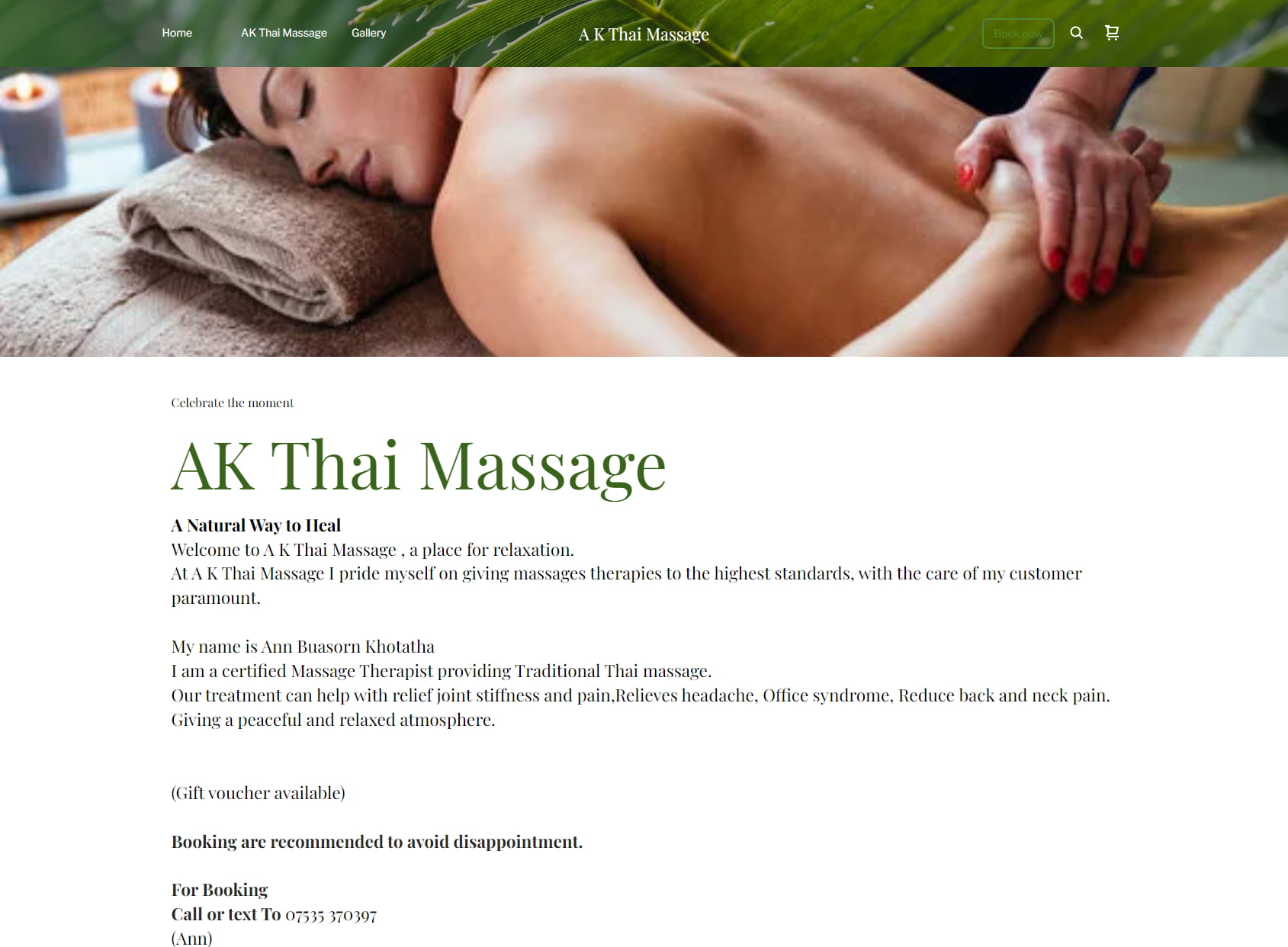 AK Thai Solution Massage