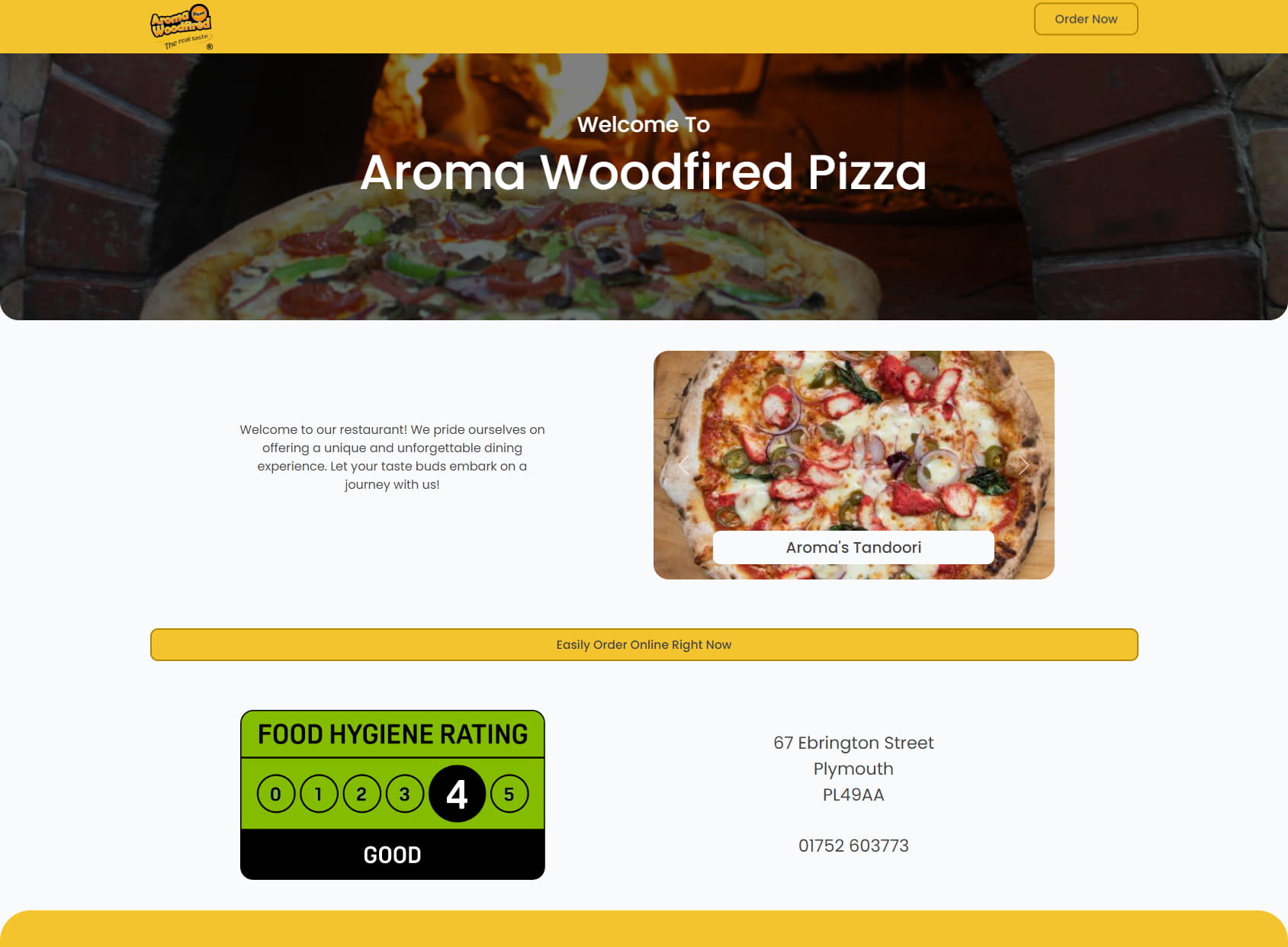 Aroma Woodfired Pizza