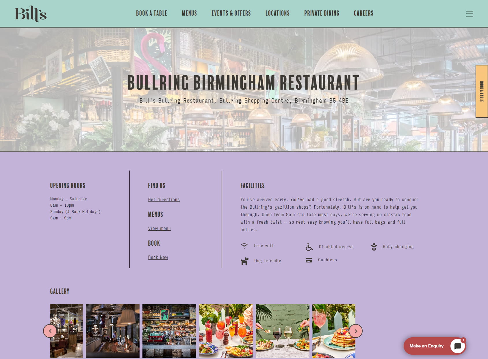 Bill's Birmingham Restaurant