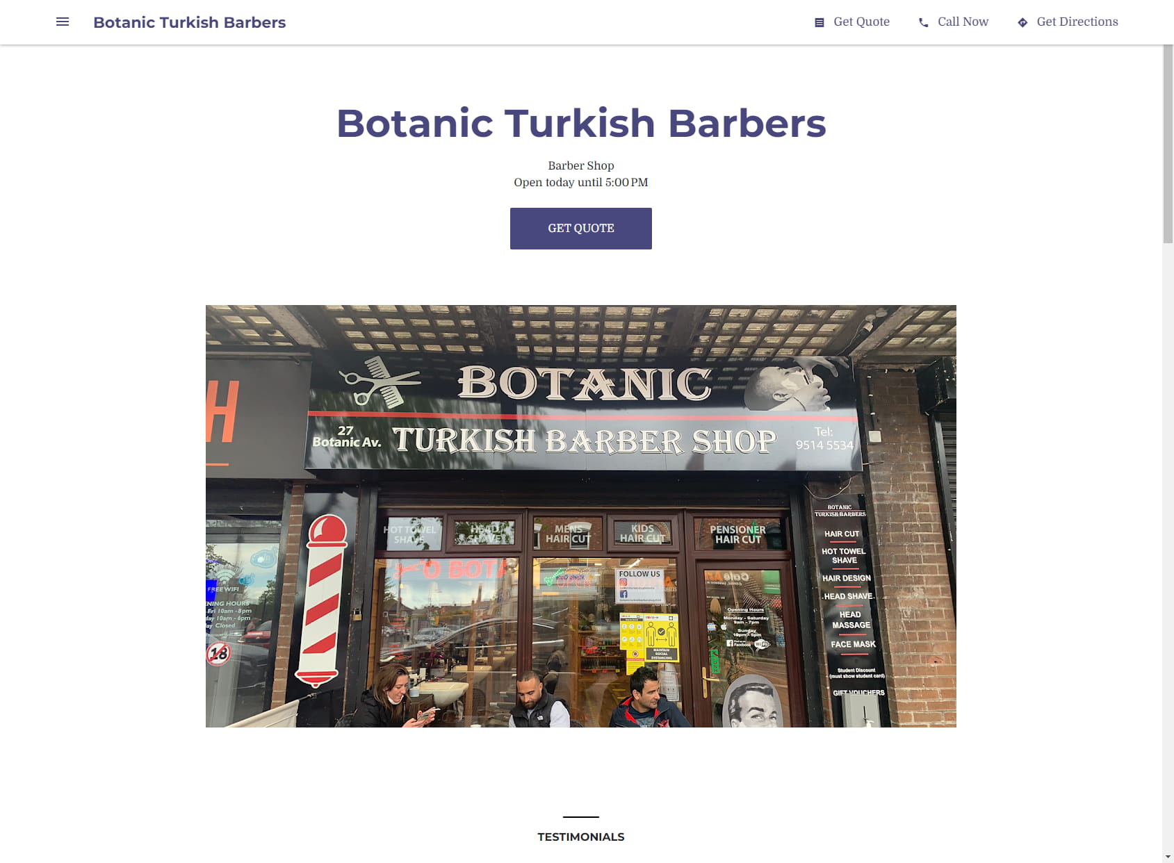 Botanic Turkish Barbers