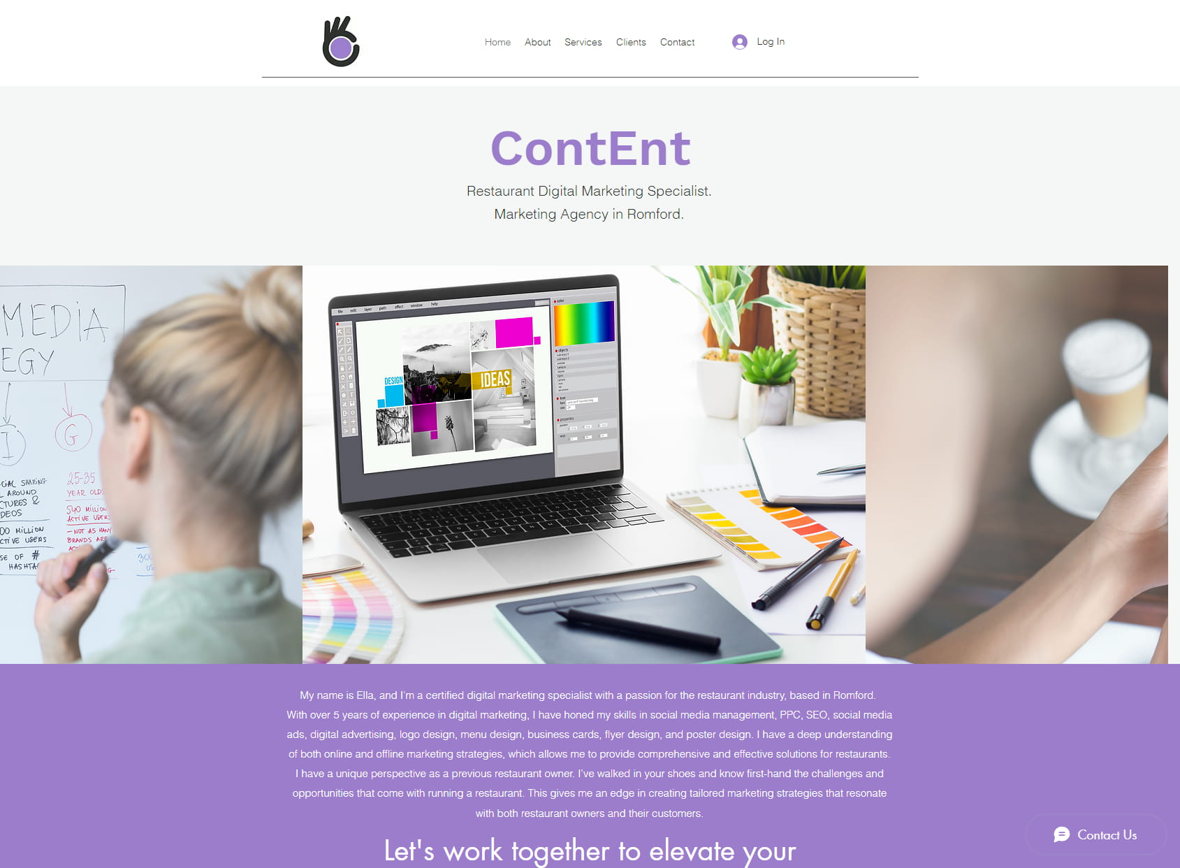 ContEnt - Digital Marketing Services & Graphic Design for Restaurants
