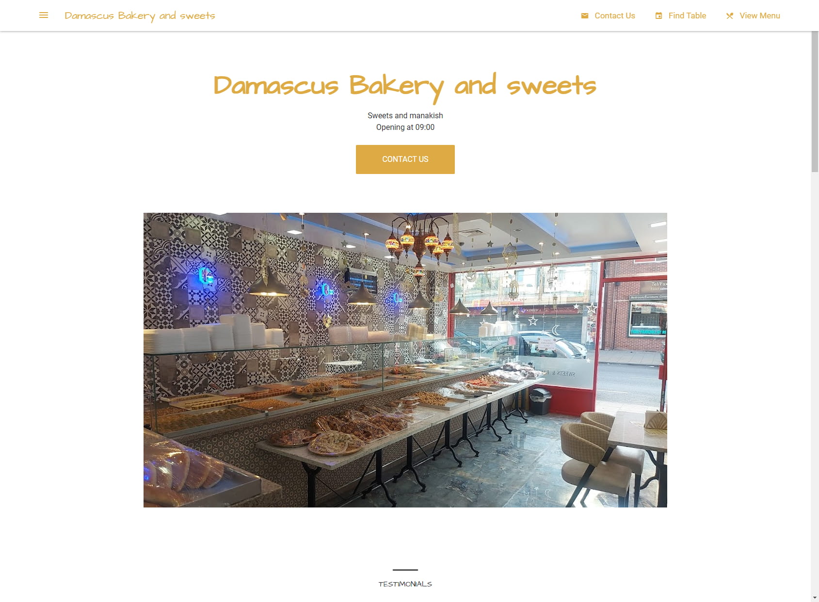 Damascus Bakery and Sweets