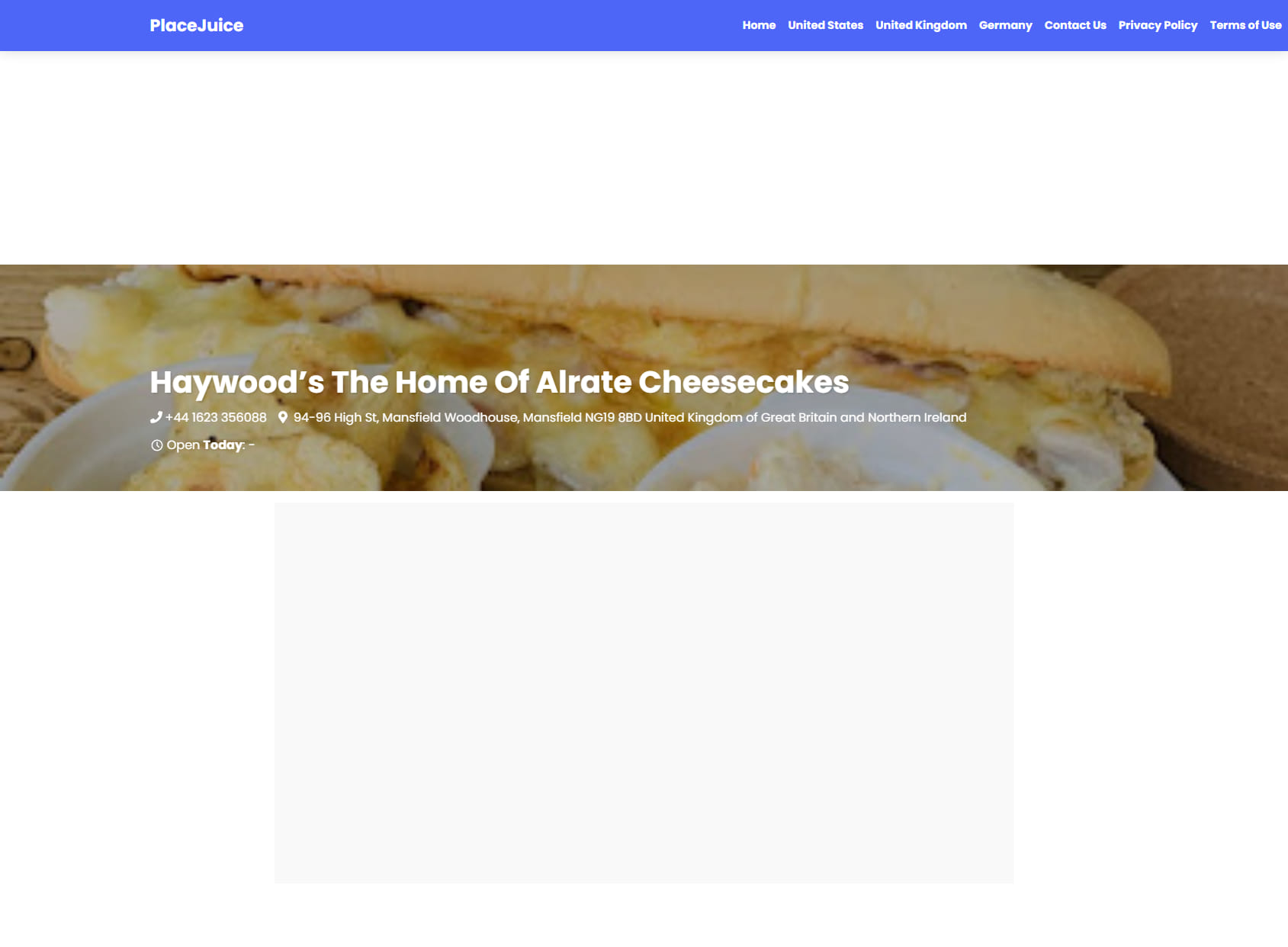 Haywood’s The Home Of Alrate Cheesecakes