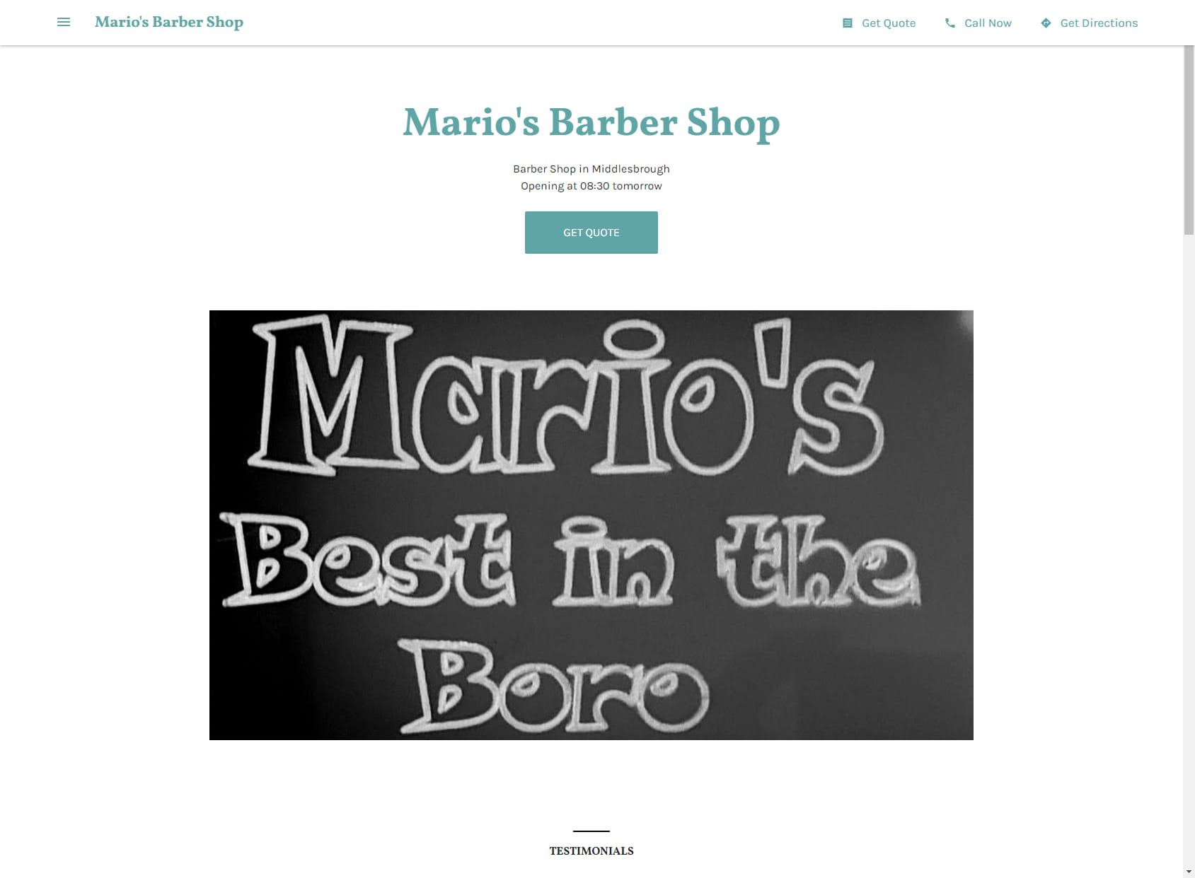Mario's Barber Shop