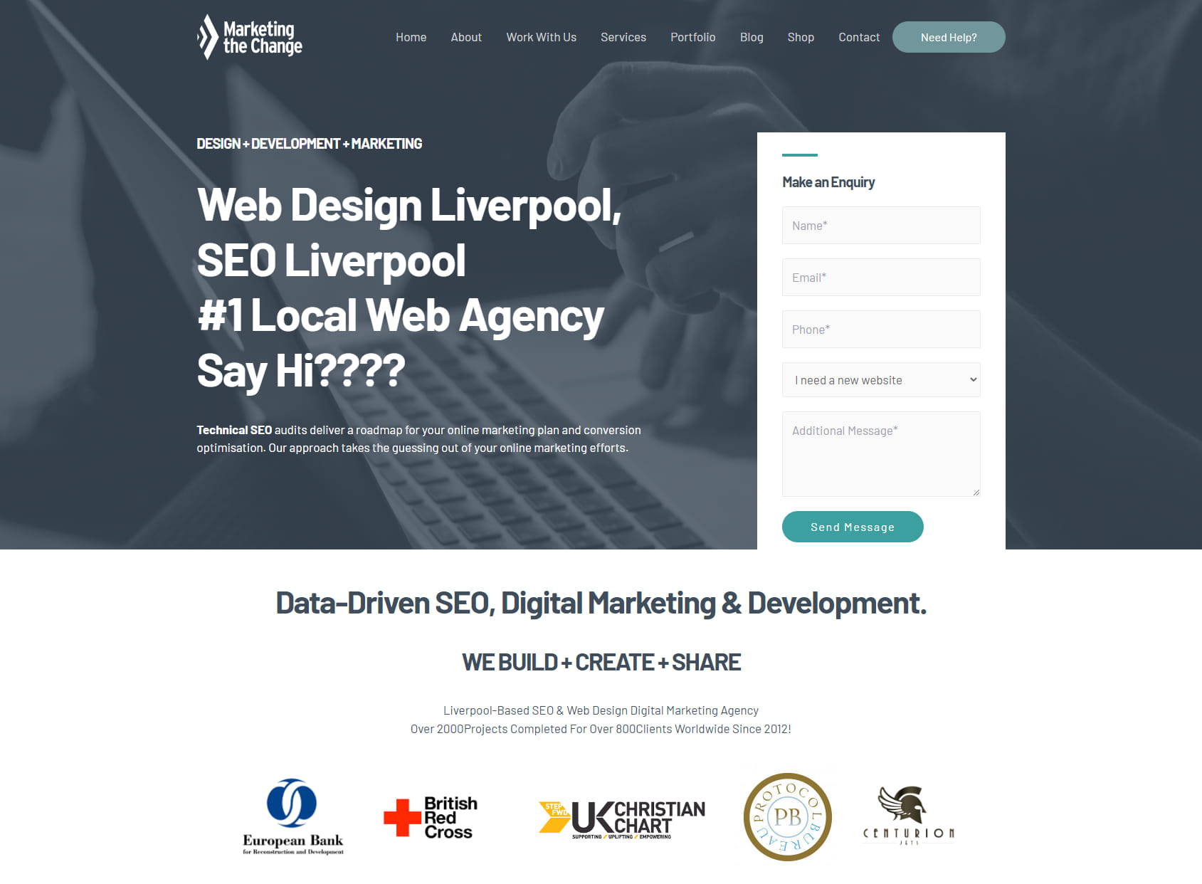 Marketing the Change Liverpool Web Design & SEO