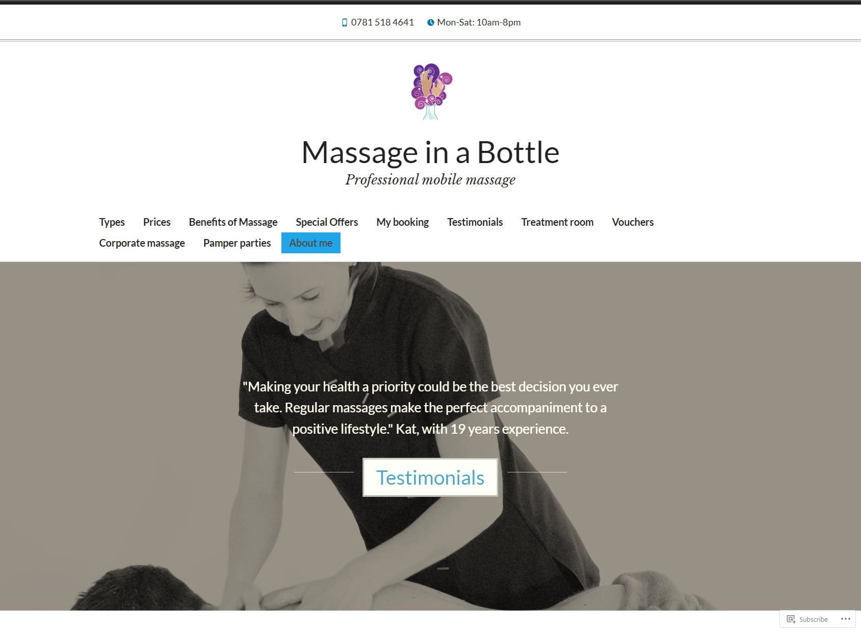 Massage in a Bottle