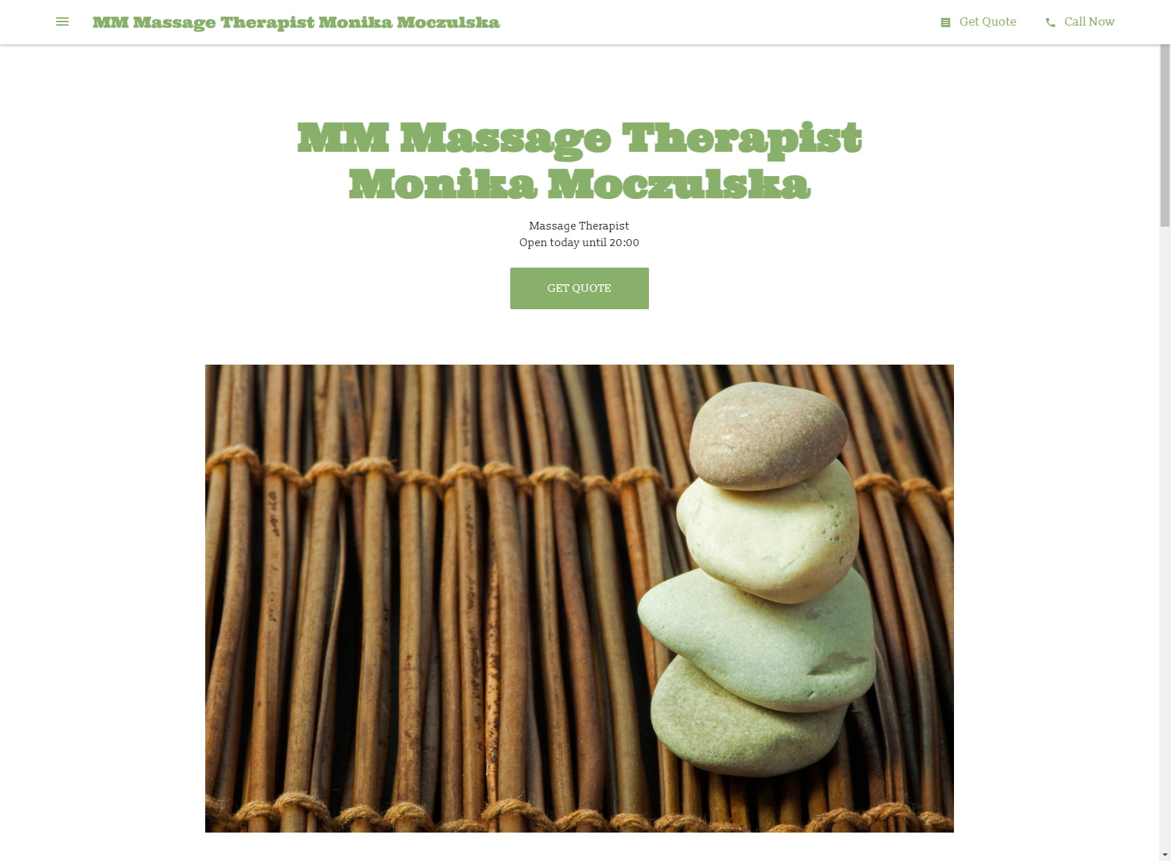 MM Massage Therapist Monika Moczulska