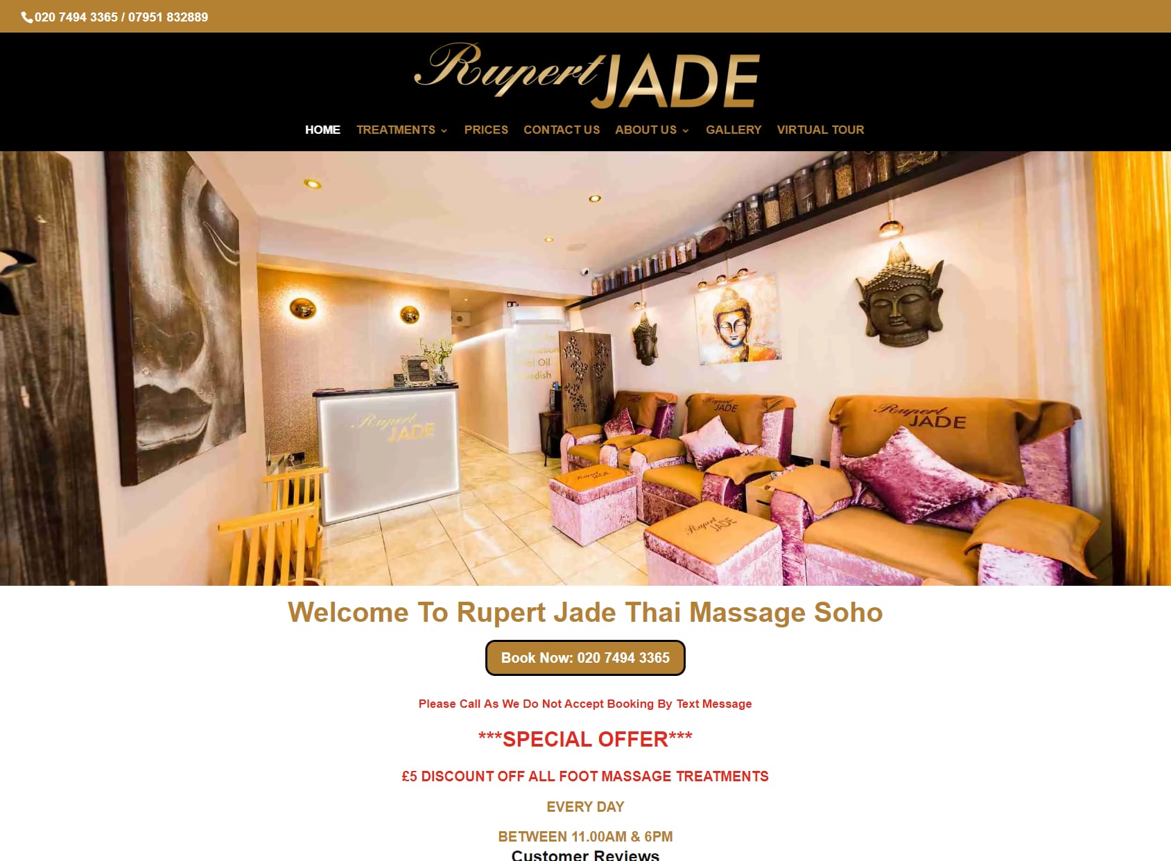 Rupert Jade Thai Massage Spa Soho Central London