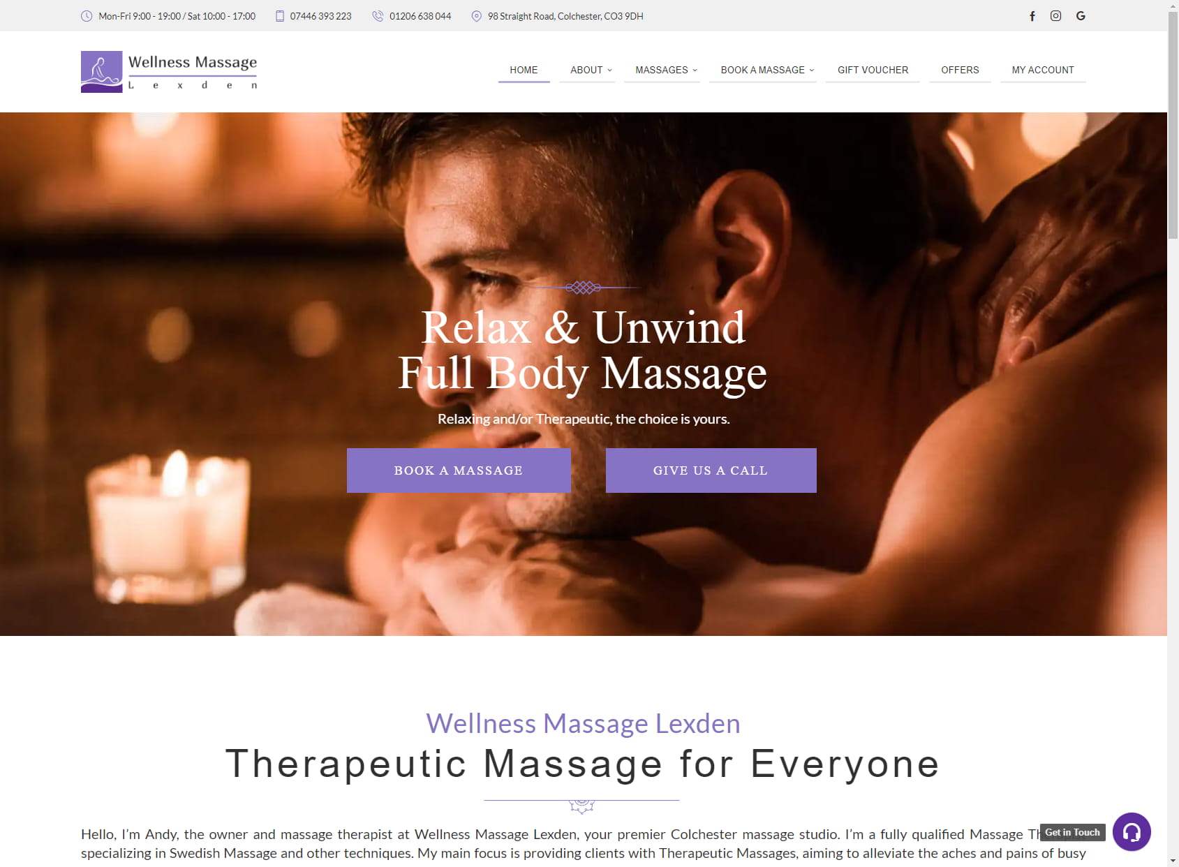 Wellness Massage Lexden