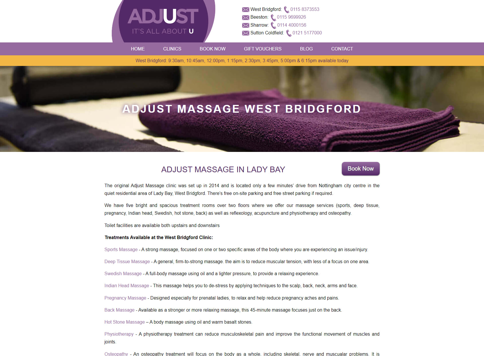 Adjust Massage