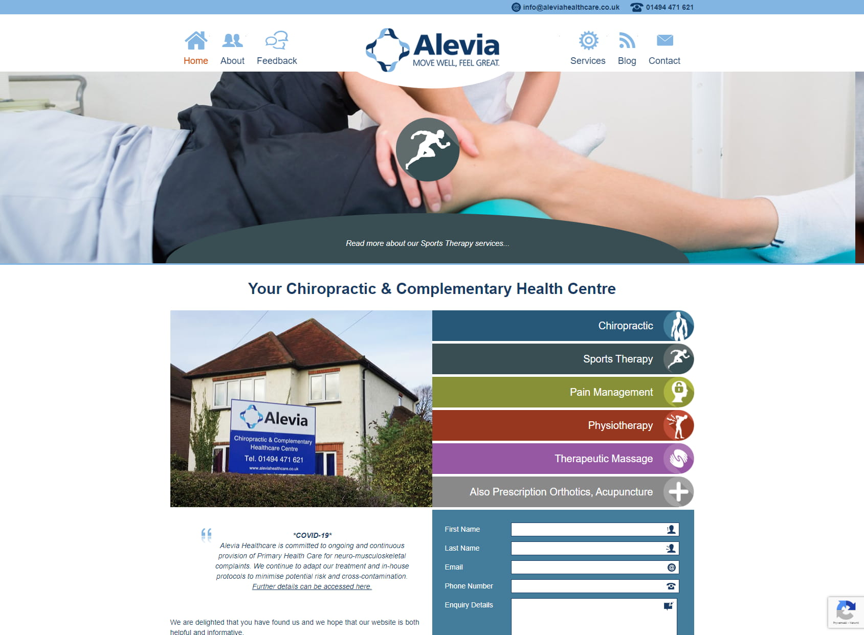 Alevia Chiropractic & Physiotherapy Health Centre