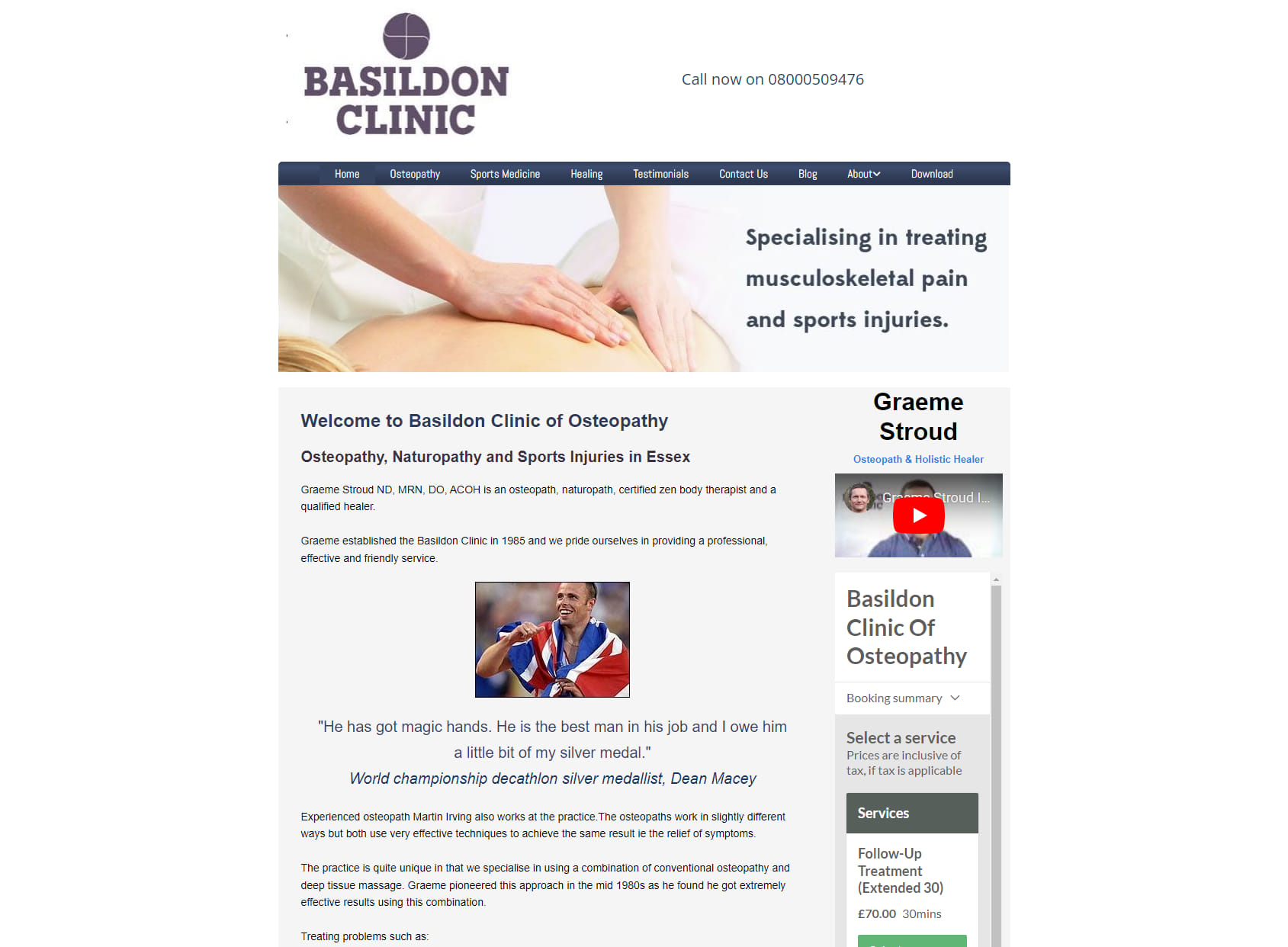 The Basildon Clinic of Osteopathy