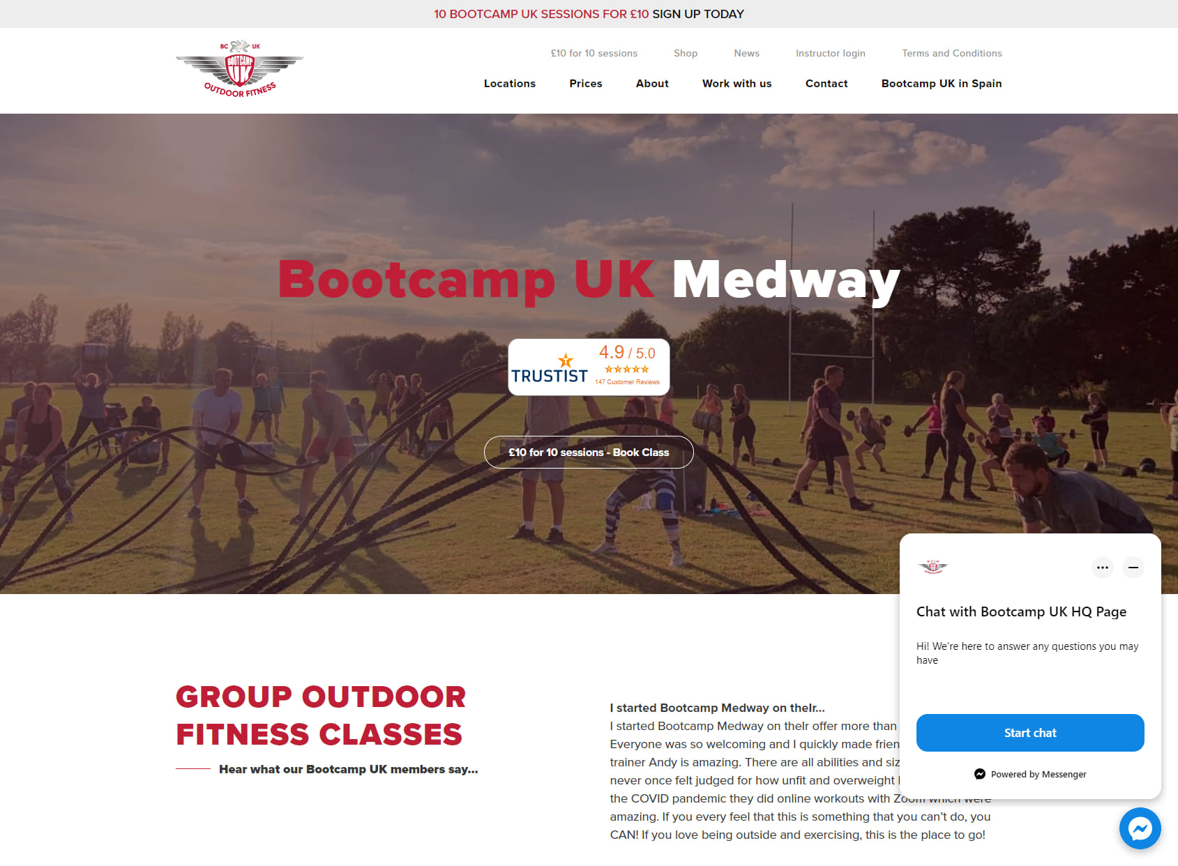 Bootcamp UK Medway - Outdoor Fitness Classes In Medway