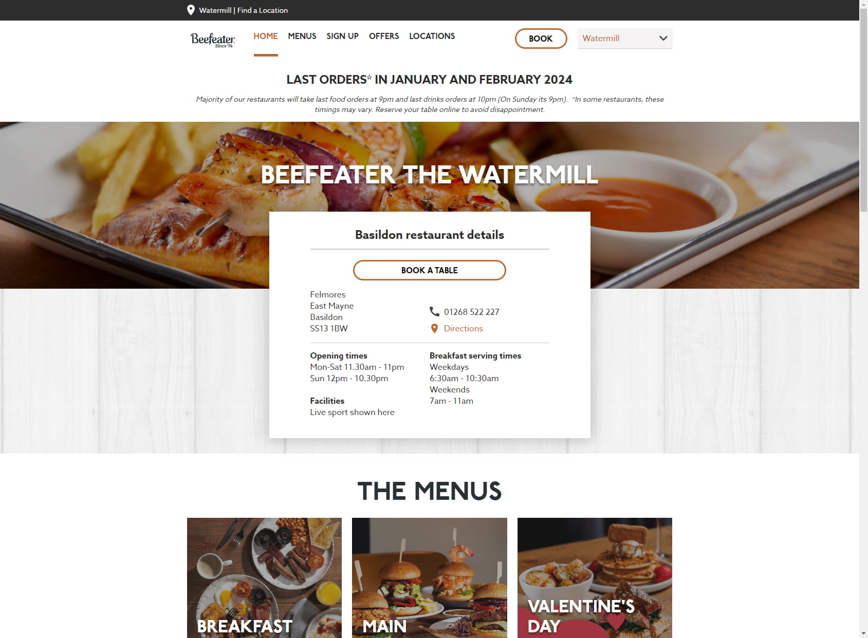 The Watermill Beefeater