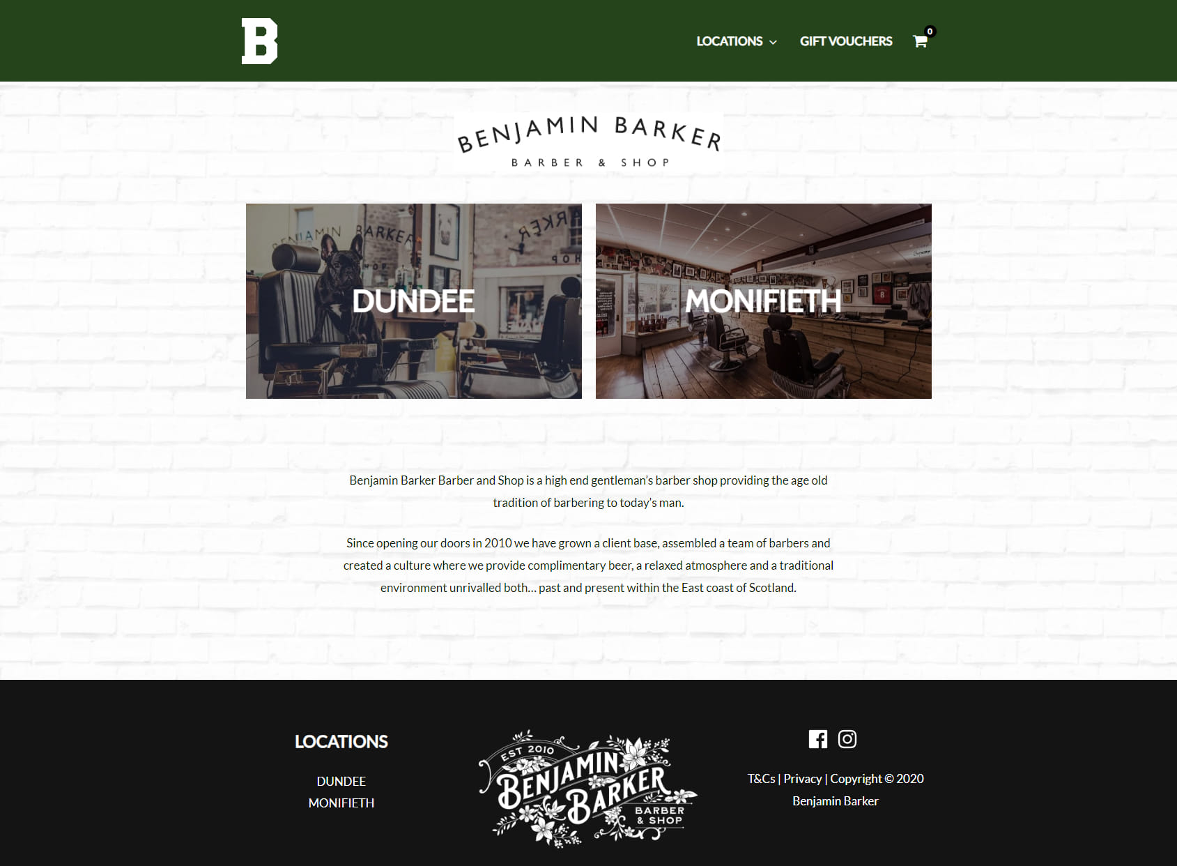 Benjamin Barker Barber & Shop Dundee