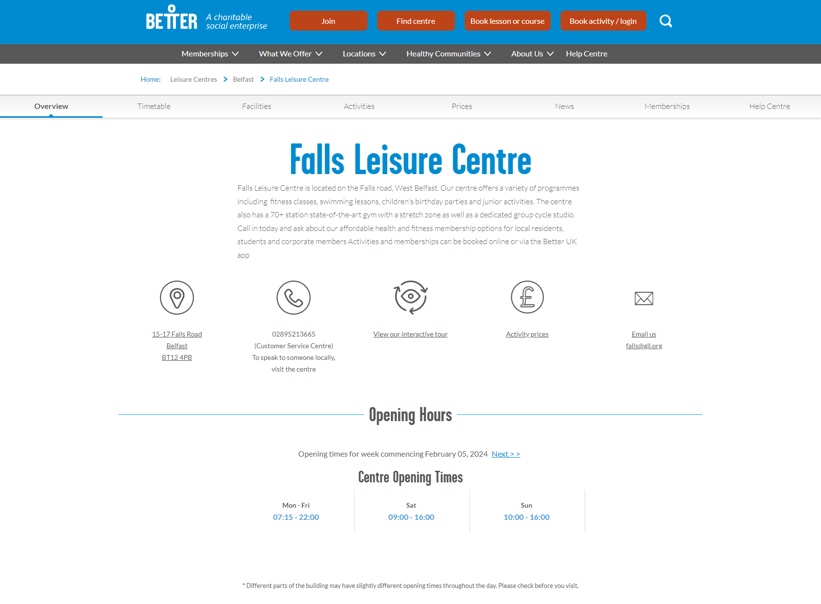 Falls Leisure Centre