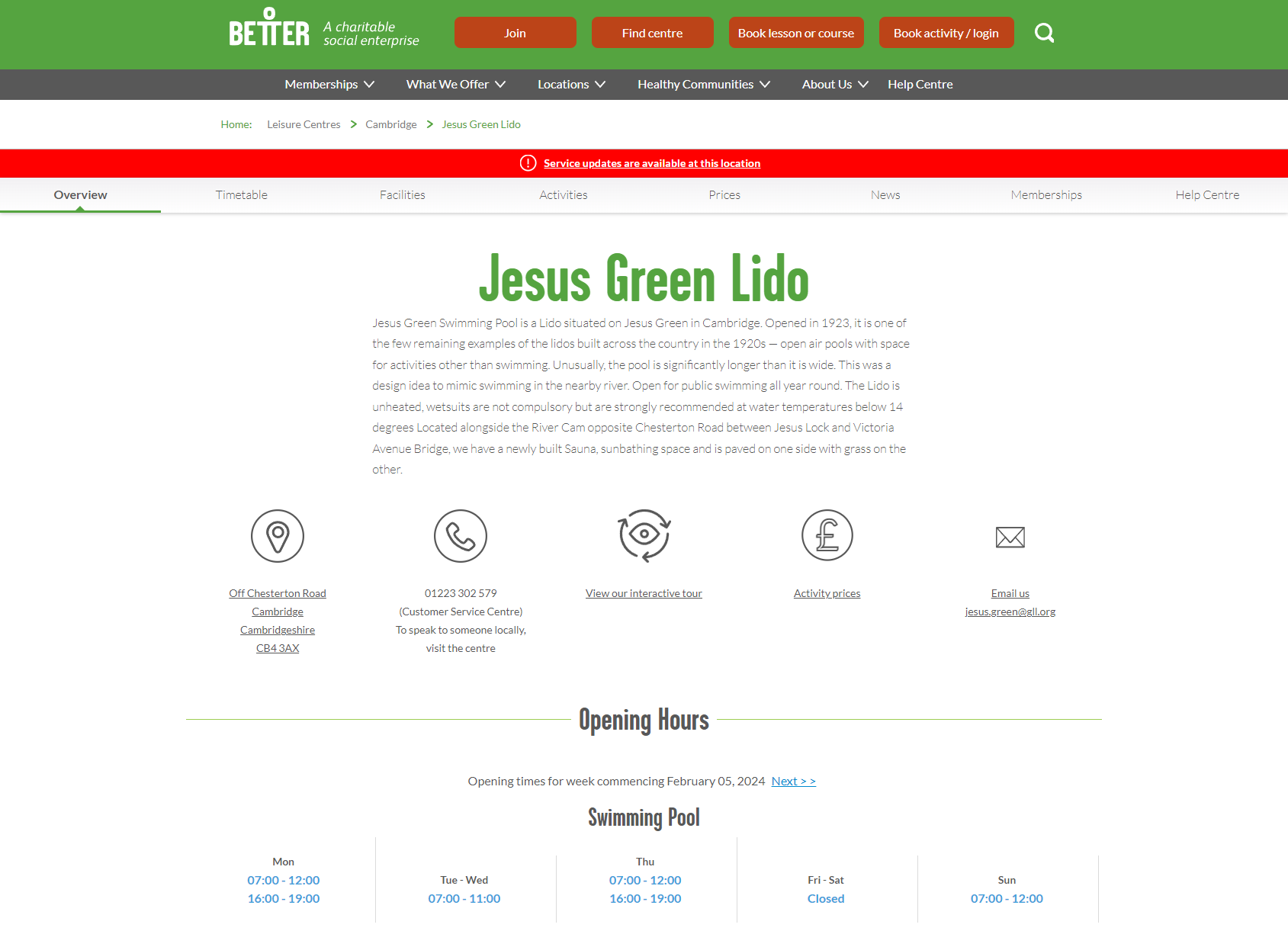 Jesus Green Lido