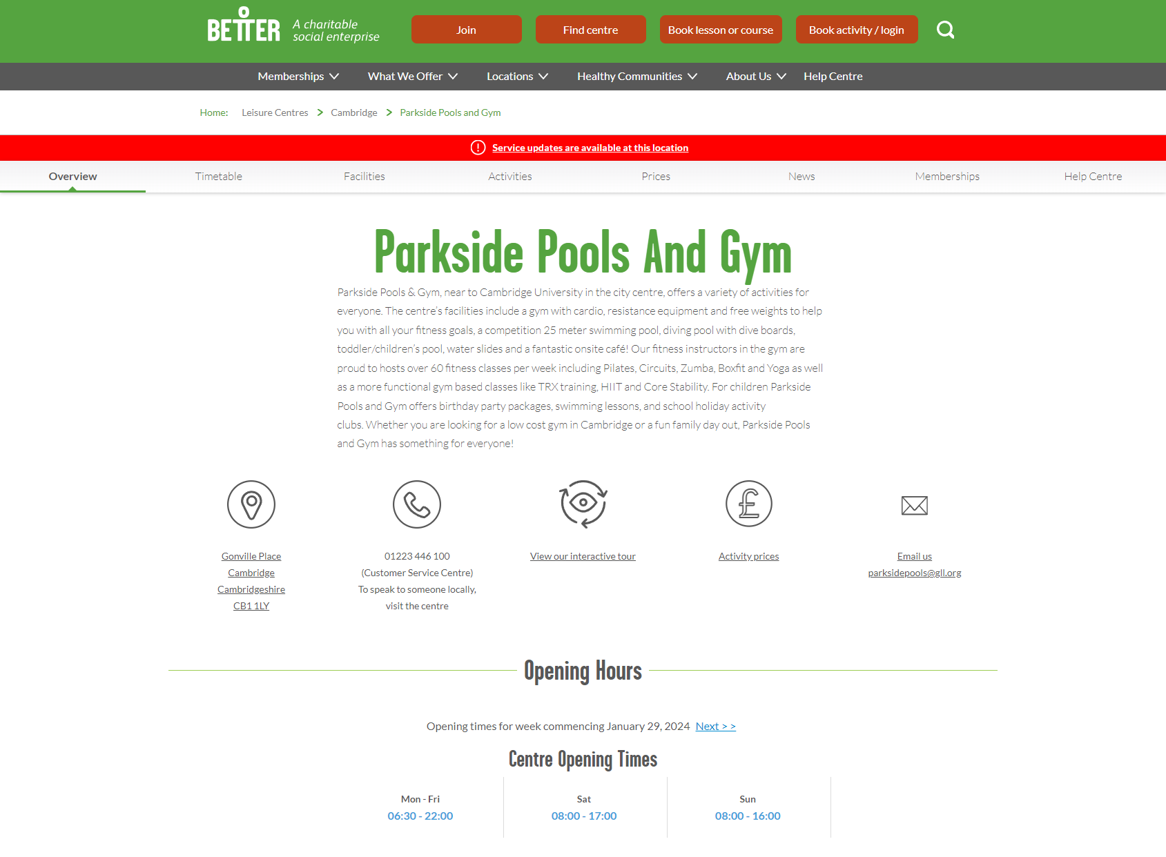 Parkside Pools and Gym