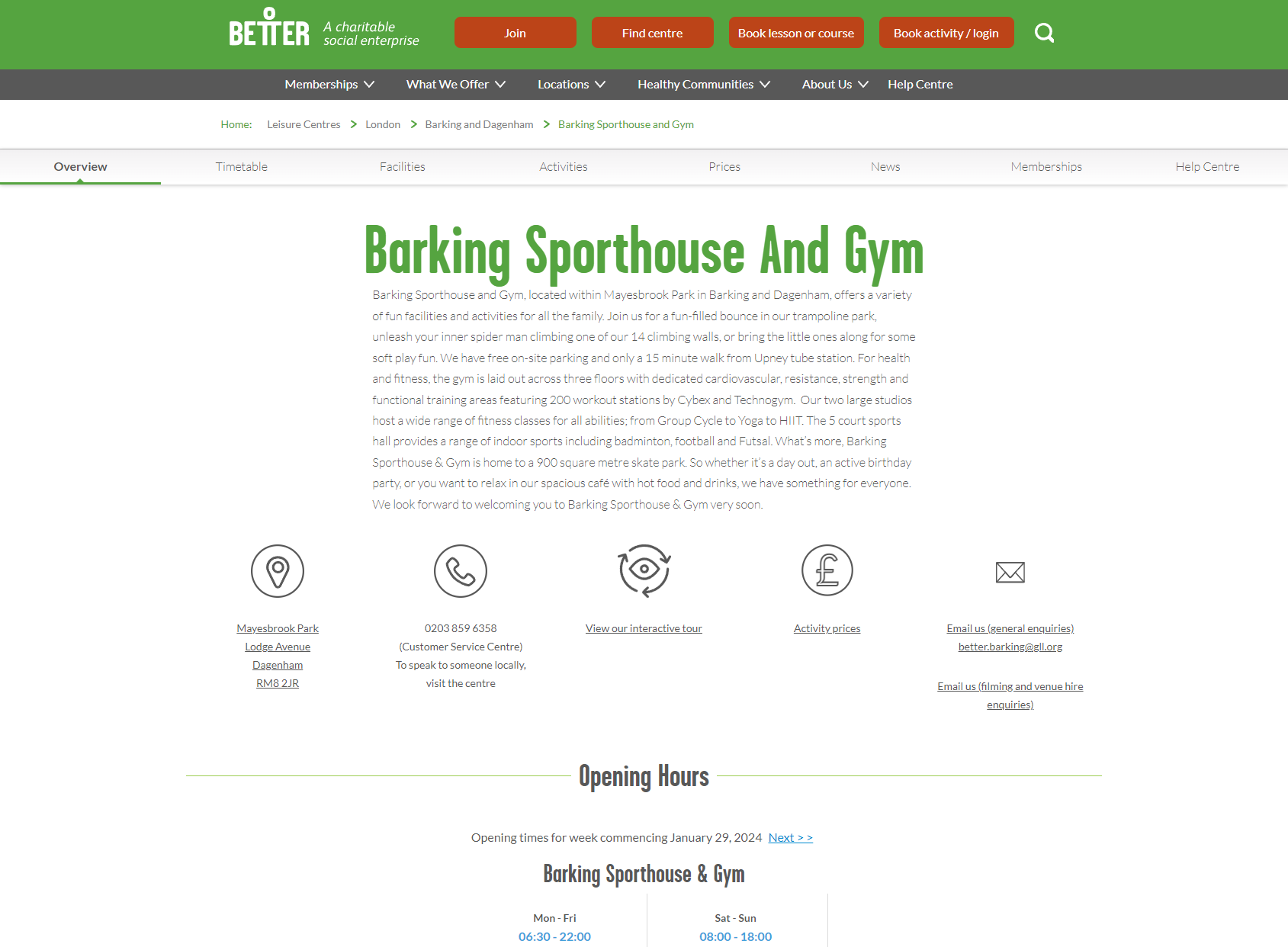 Barking Sporthouse and Gym