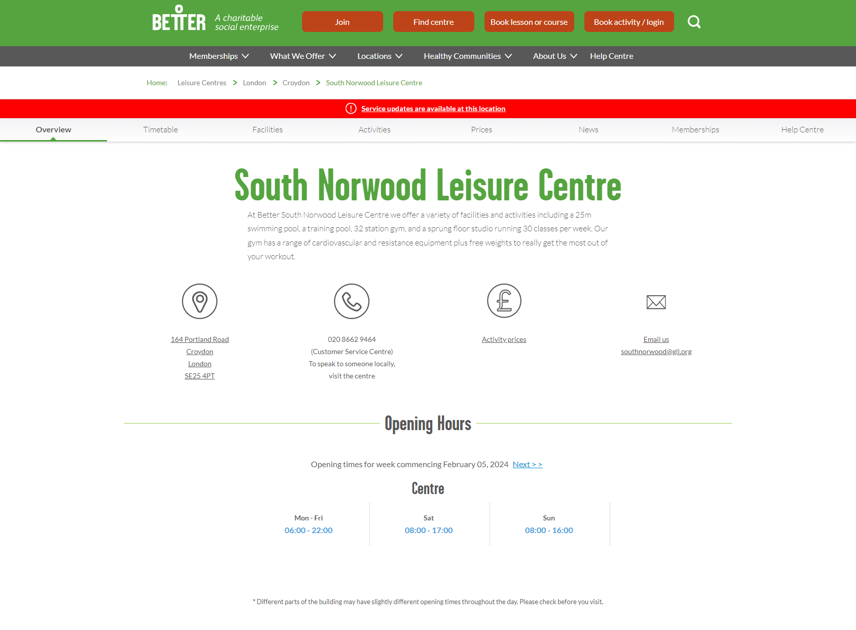 South Norwood Leisure Centre