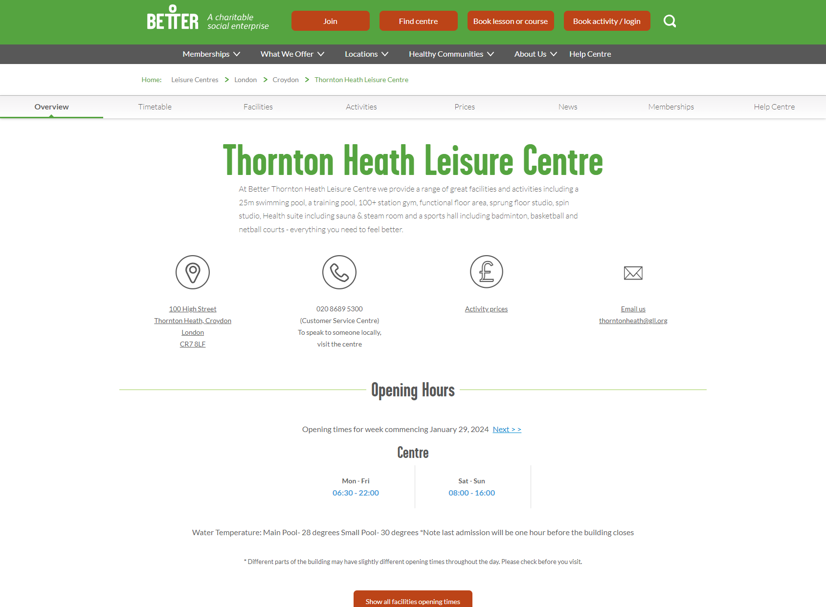 Thornton Heath Leisure Centre