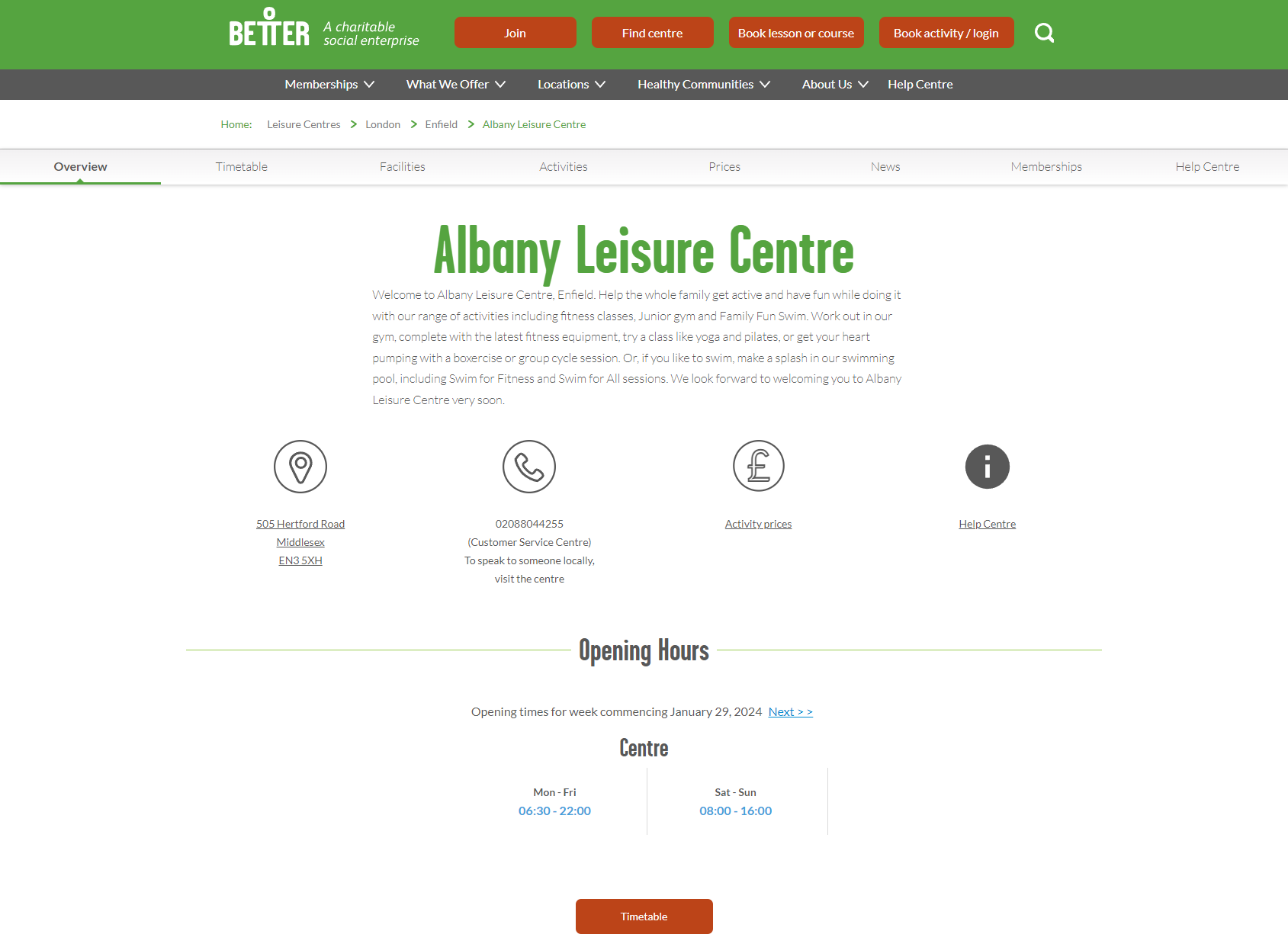 Albany Leisure Centre, Enfield