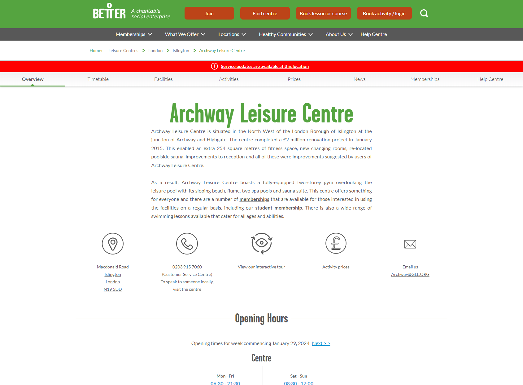 Archway Leisure Centre