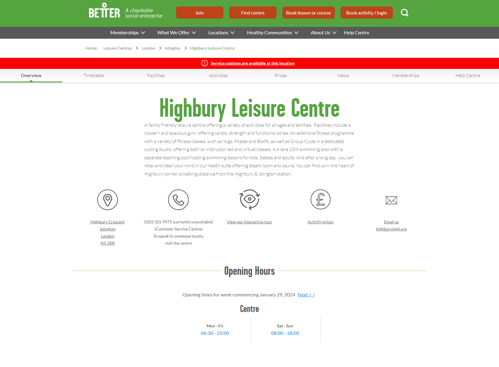 Highbury Leisure Centre