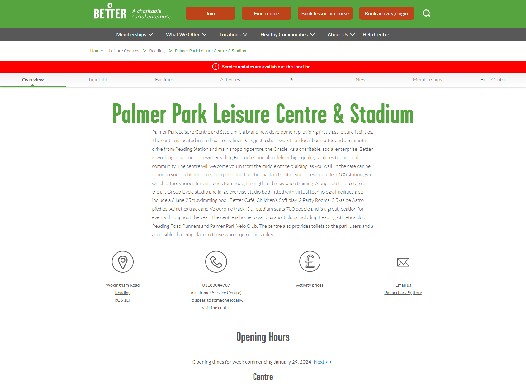 Palmer Park Leisure Centre & Stadium