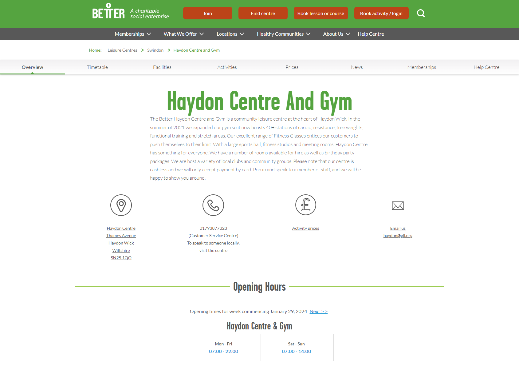 Haydon Centre and Gym
