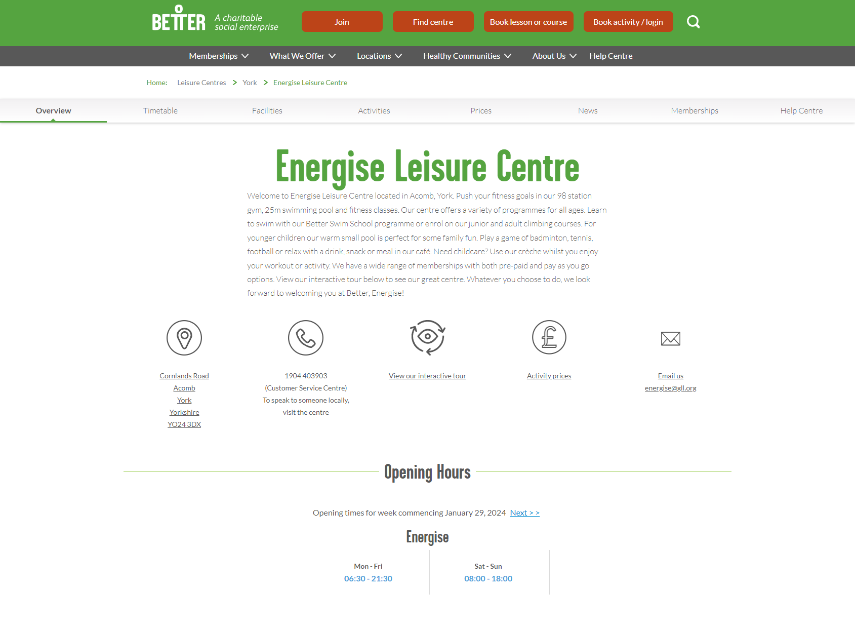 Energise Leisure Centre