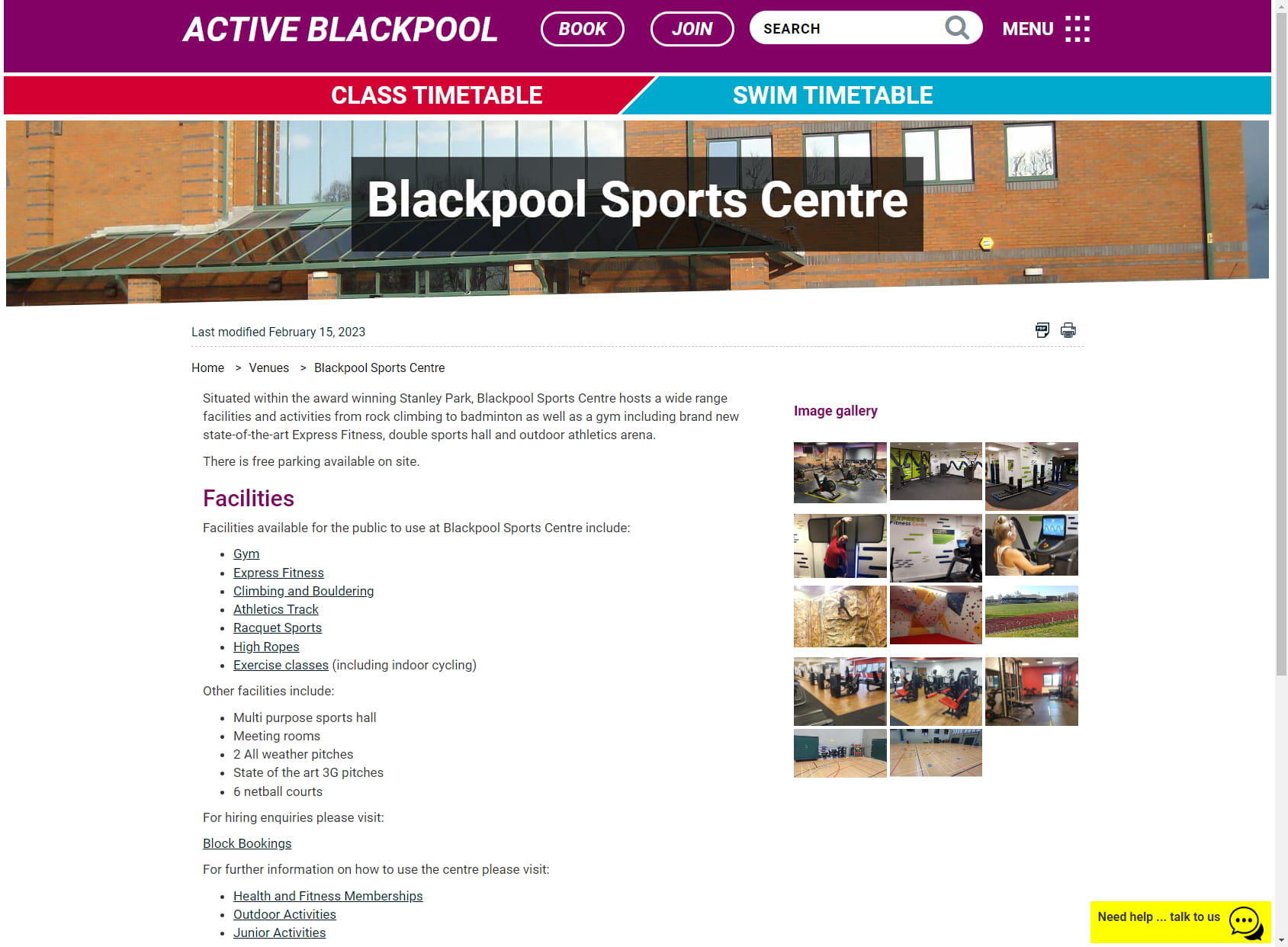 Blackpool Sports Centre